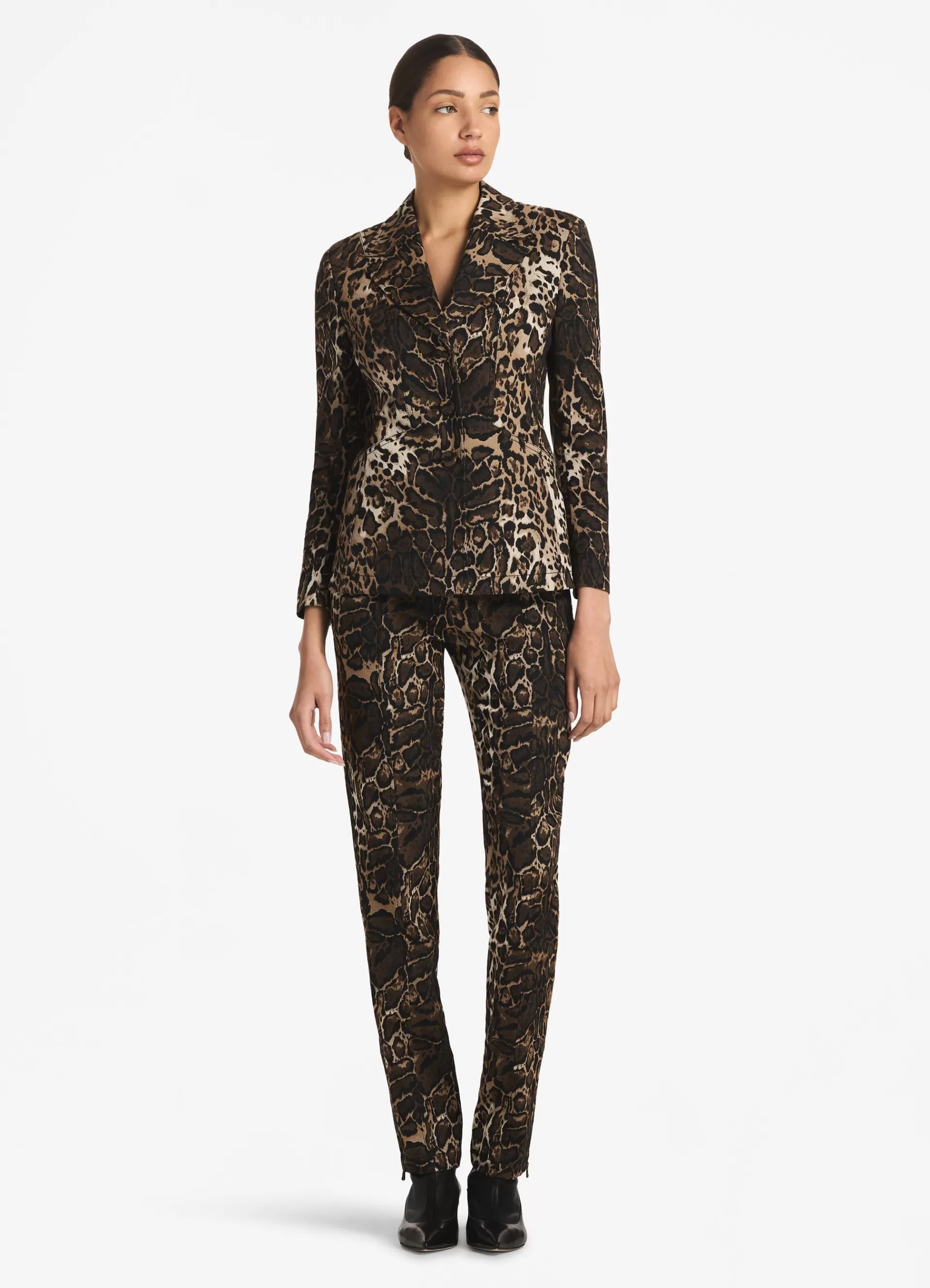 St. John Leopard Jacquard Jacket | LIGHT JACKETS | JACKETS