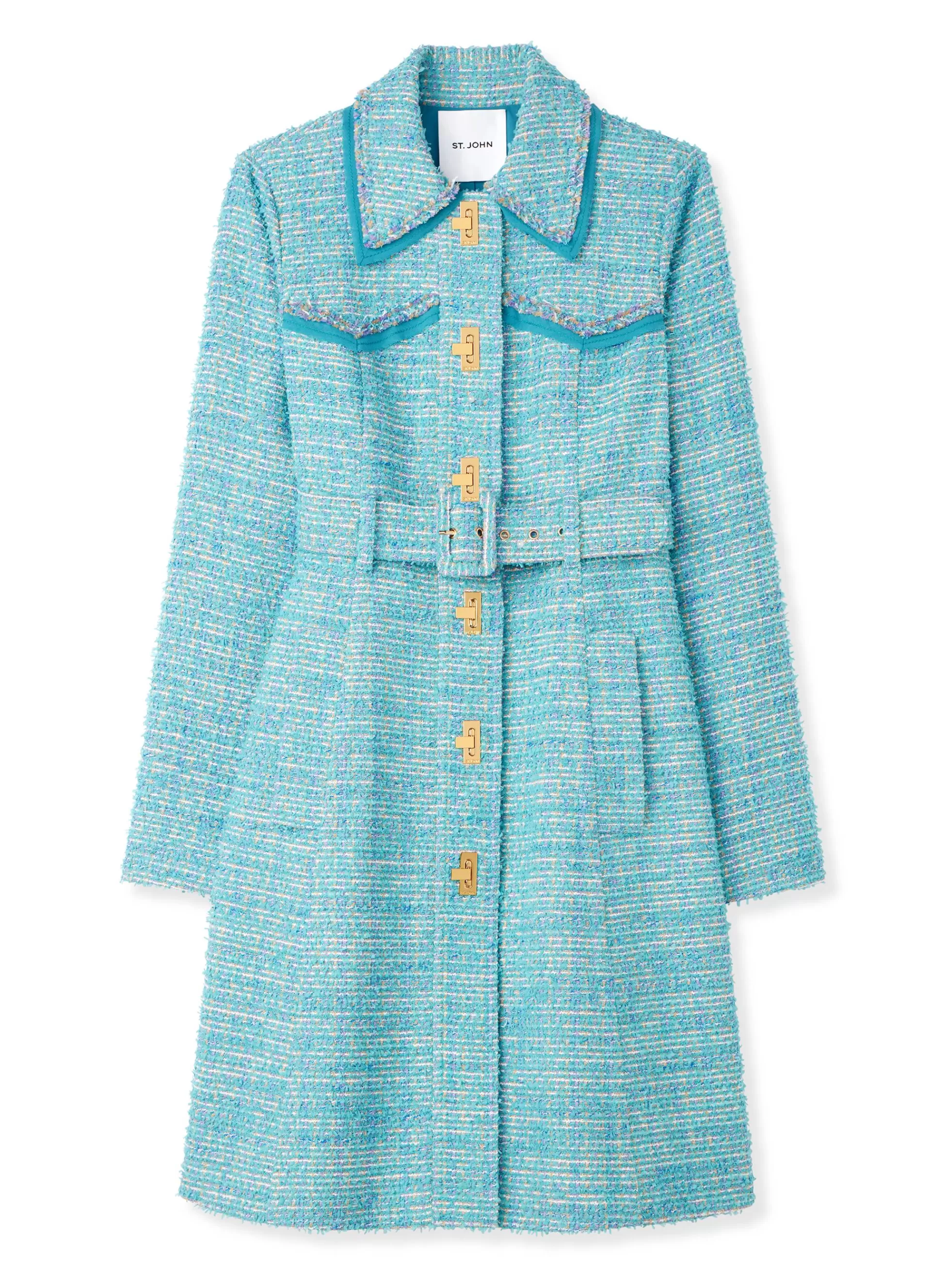 St. John Light Textured Eyelash Tweed Jacket | TWEED JACKETS | JACKETS