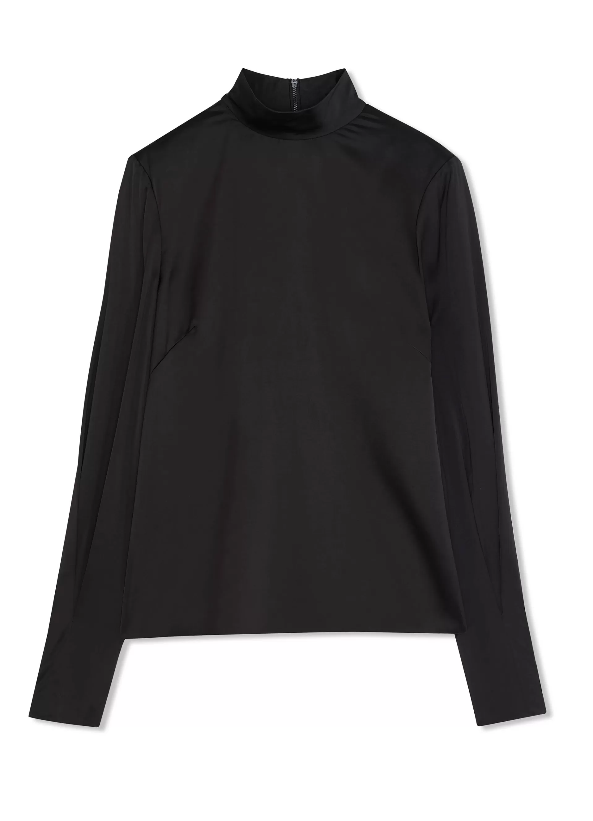 St. John Lightweight Satin Turtleneck Top | EVENING WEAR | TOPS & SHELLS