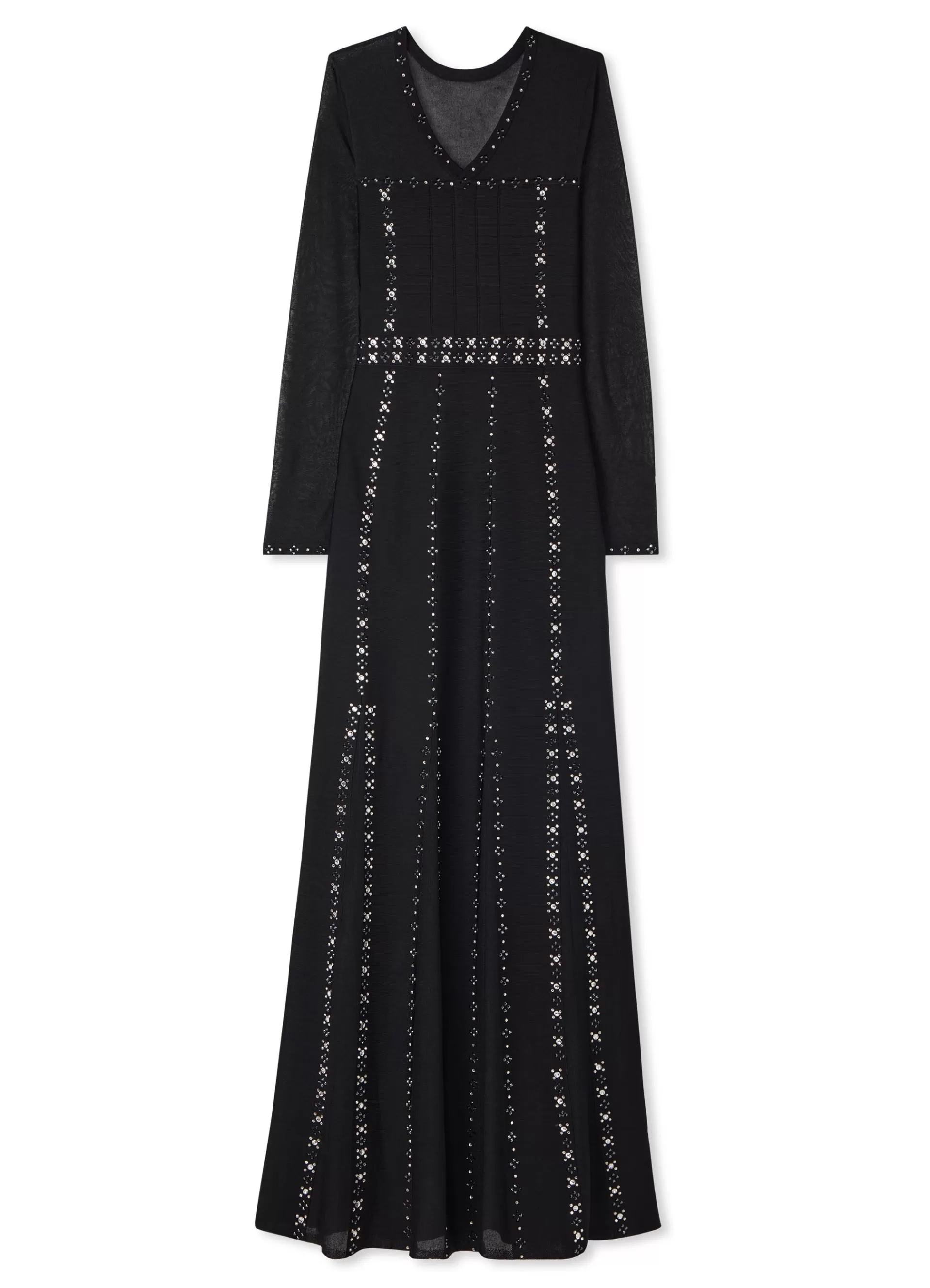 St. John Long Sleeve Studded Gown | EVENING GOWNS | FORMAL & EVENING WEAR