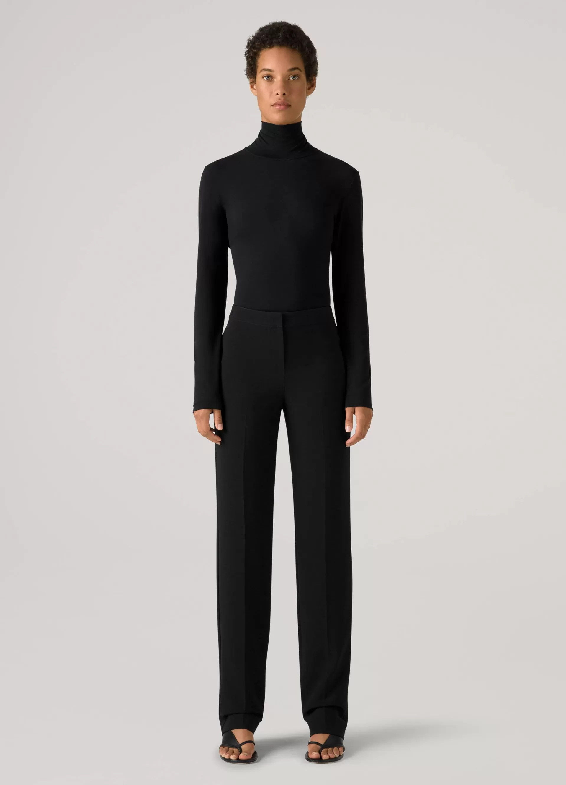 St. John Long Sleeve T-Neck Shell | TRANSITIONAL CLOTHING | TOPS & SHELLS