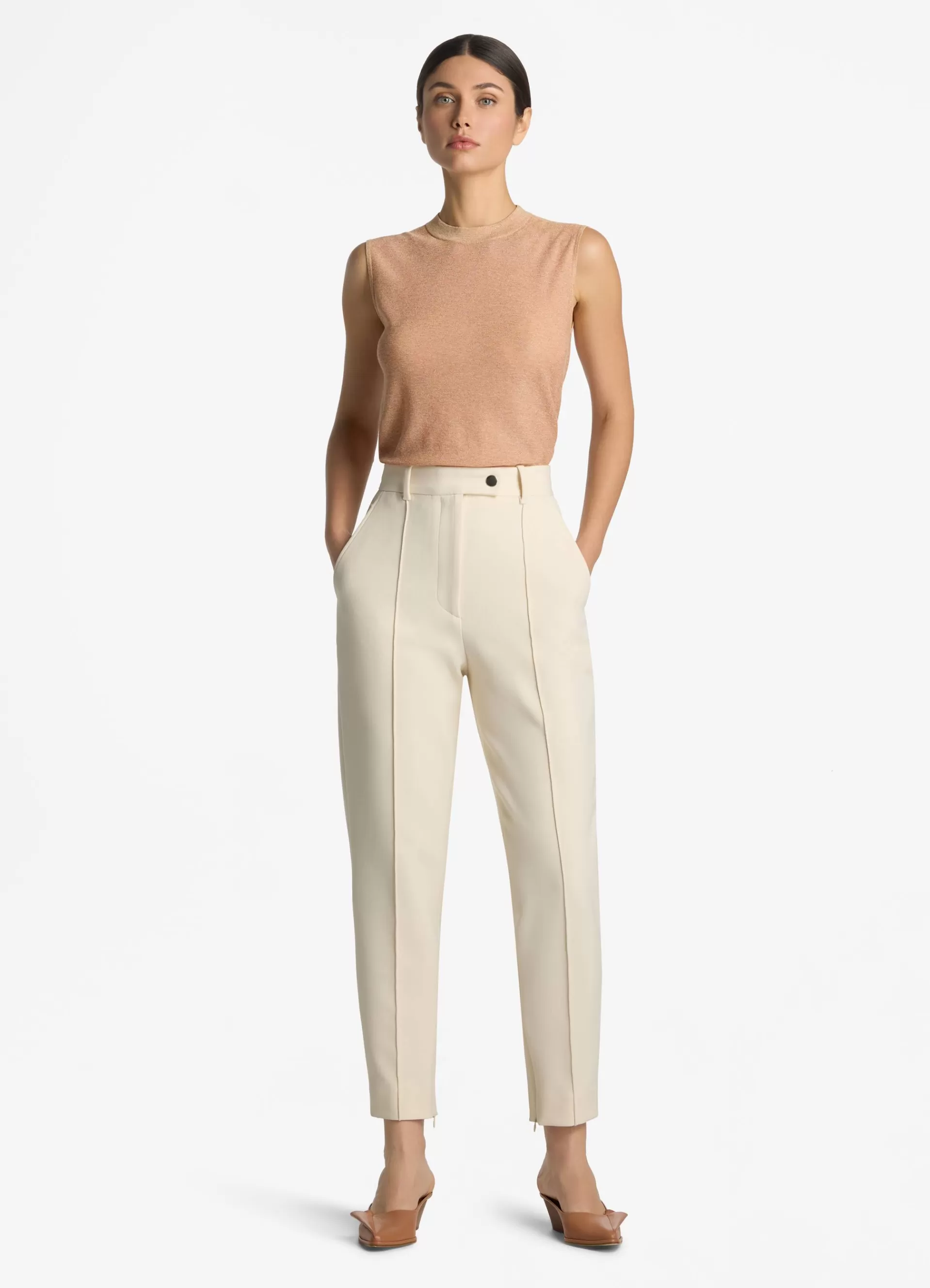 St. John Lurex Jersey Knit Shell | TRANSITIONAL CLOTHING | MATCHING SETS