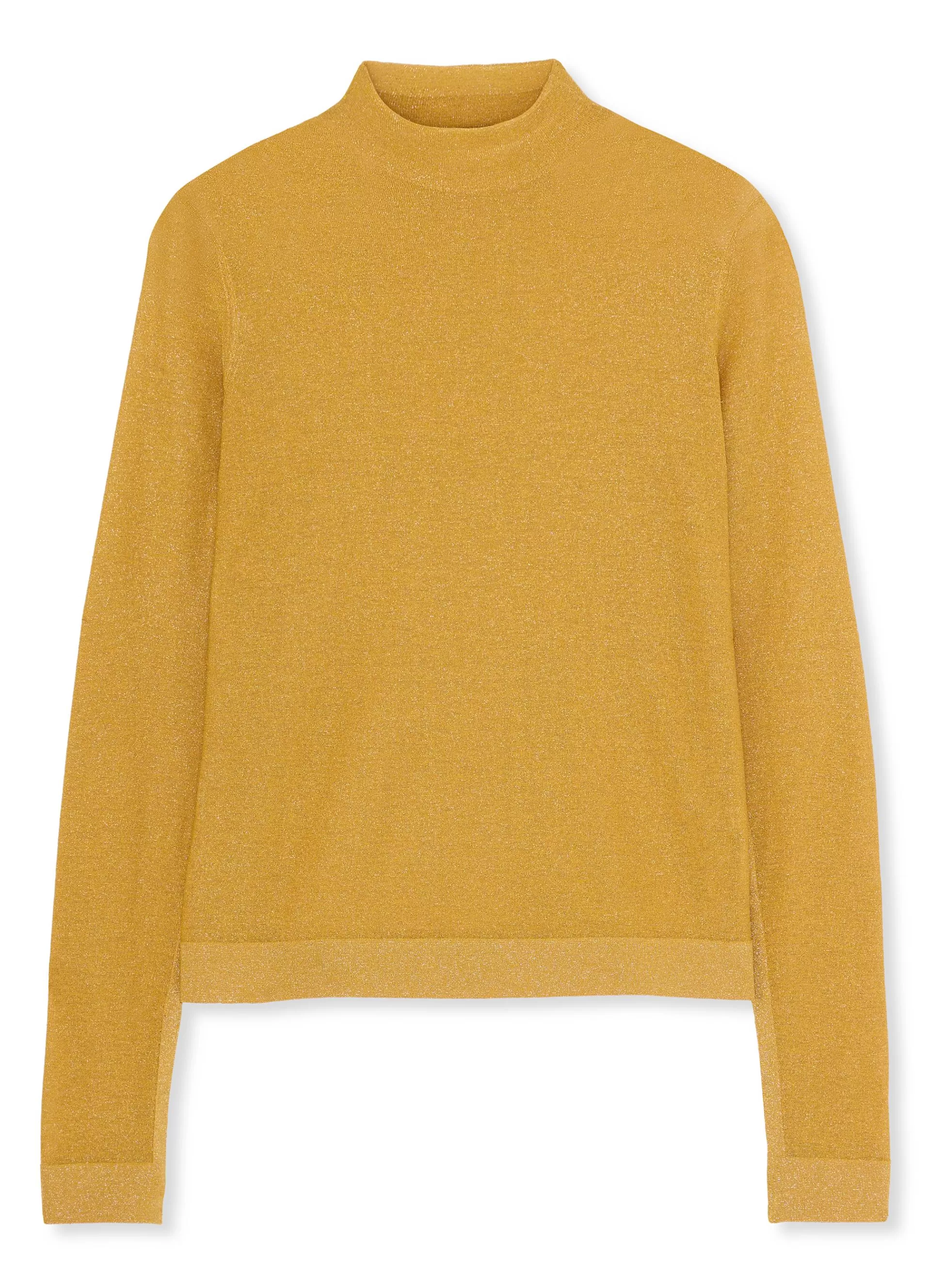 St. John Lurex Jersey Knit Turtleneck | KNITWEAR