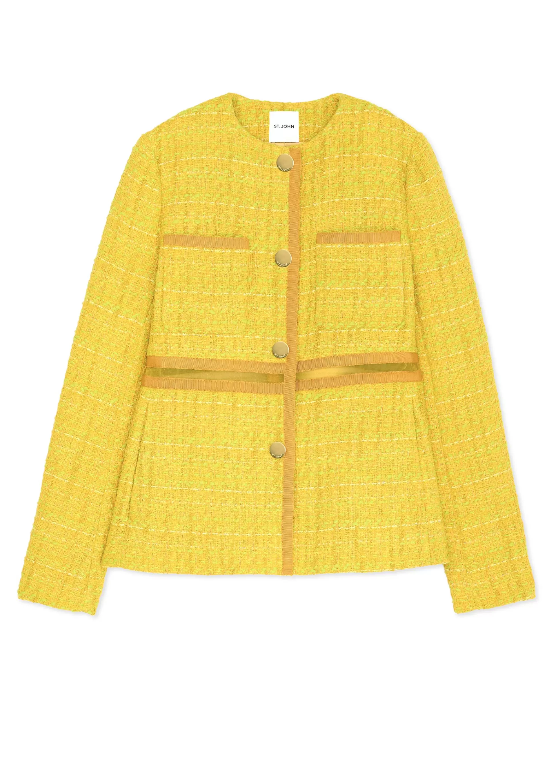 St. John Lurex Tweed and Organza Jacket | TWEED JACKETS | COORDINATING SETS