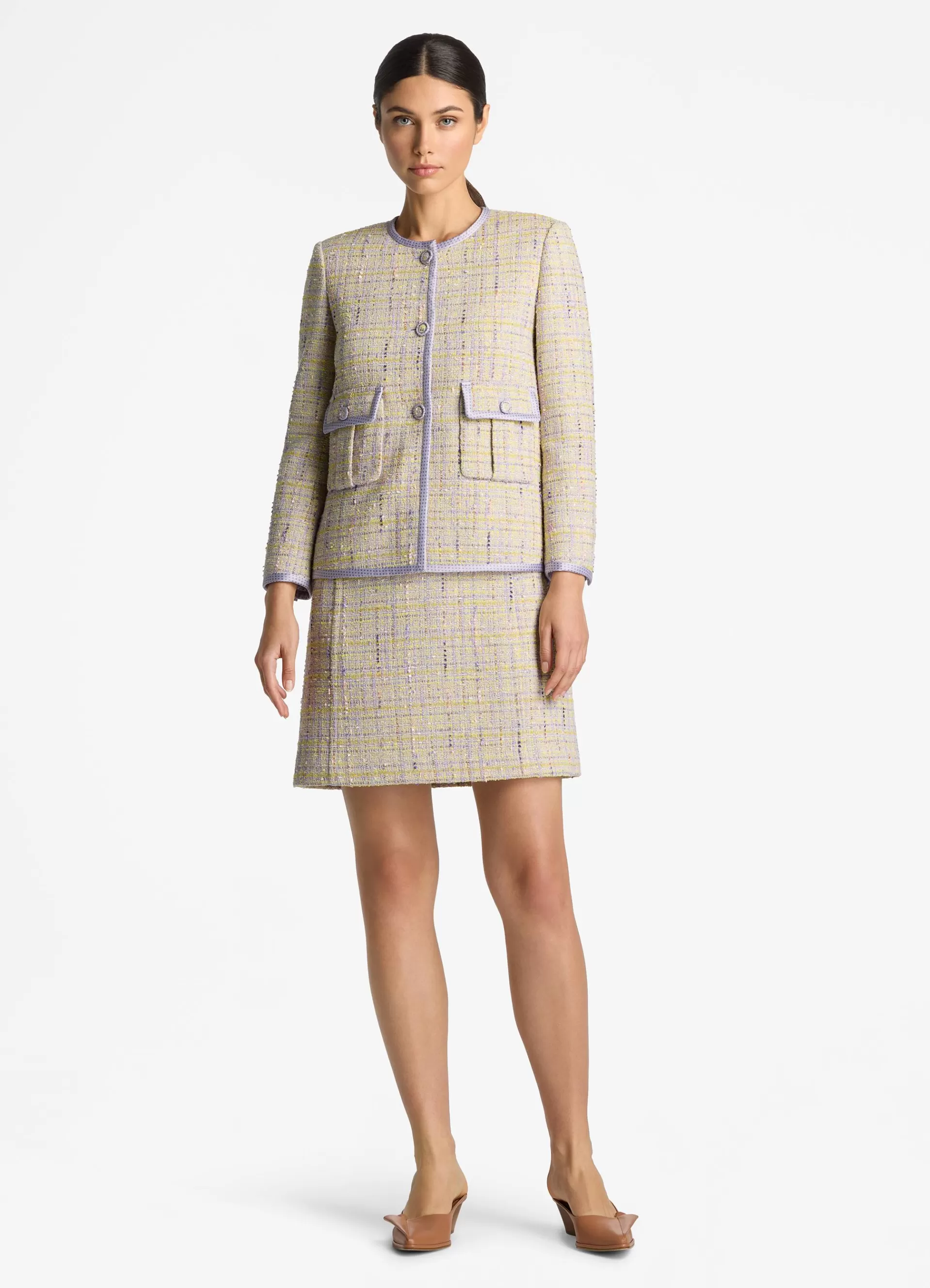 St. John Lurex Tweed Pocket Jacket | TWEED JACKETS | COORDINATING SETS