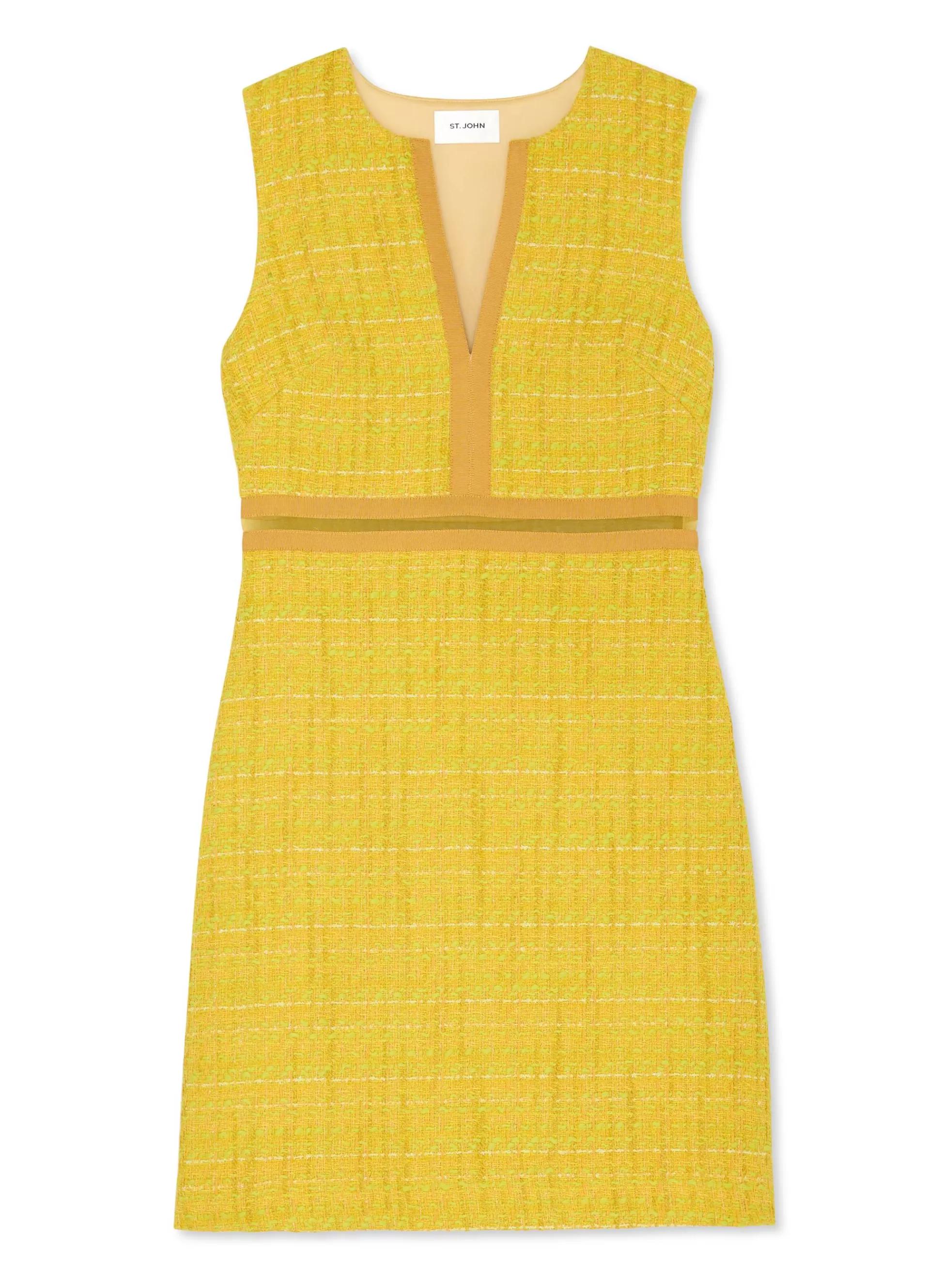 St. John Lurex Tweed Sleeveless Dress | WORKWEAR DRESSES | DAY DRESSES