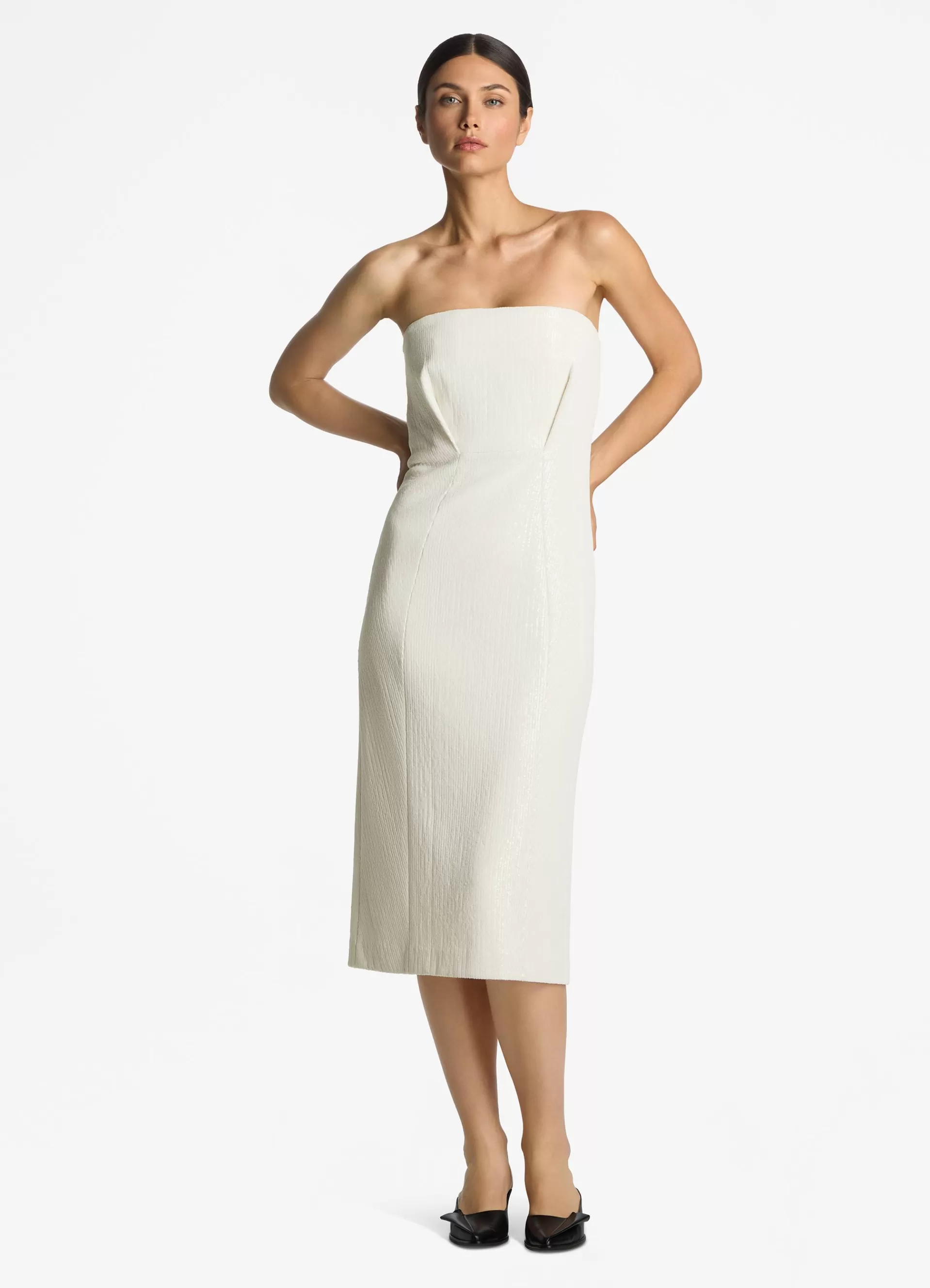 St. John Mesh Sequin Strapless Dress | COORDINATING SETS | MATCHING SETS