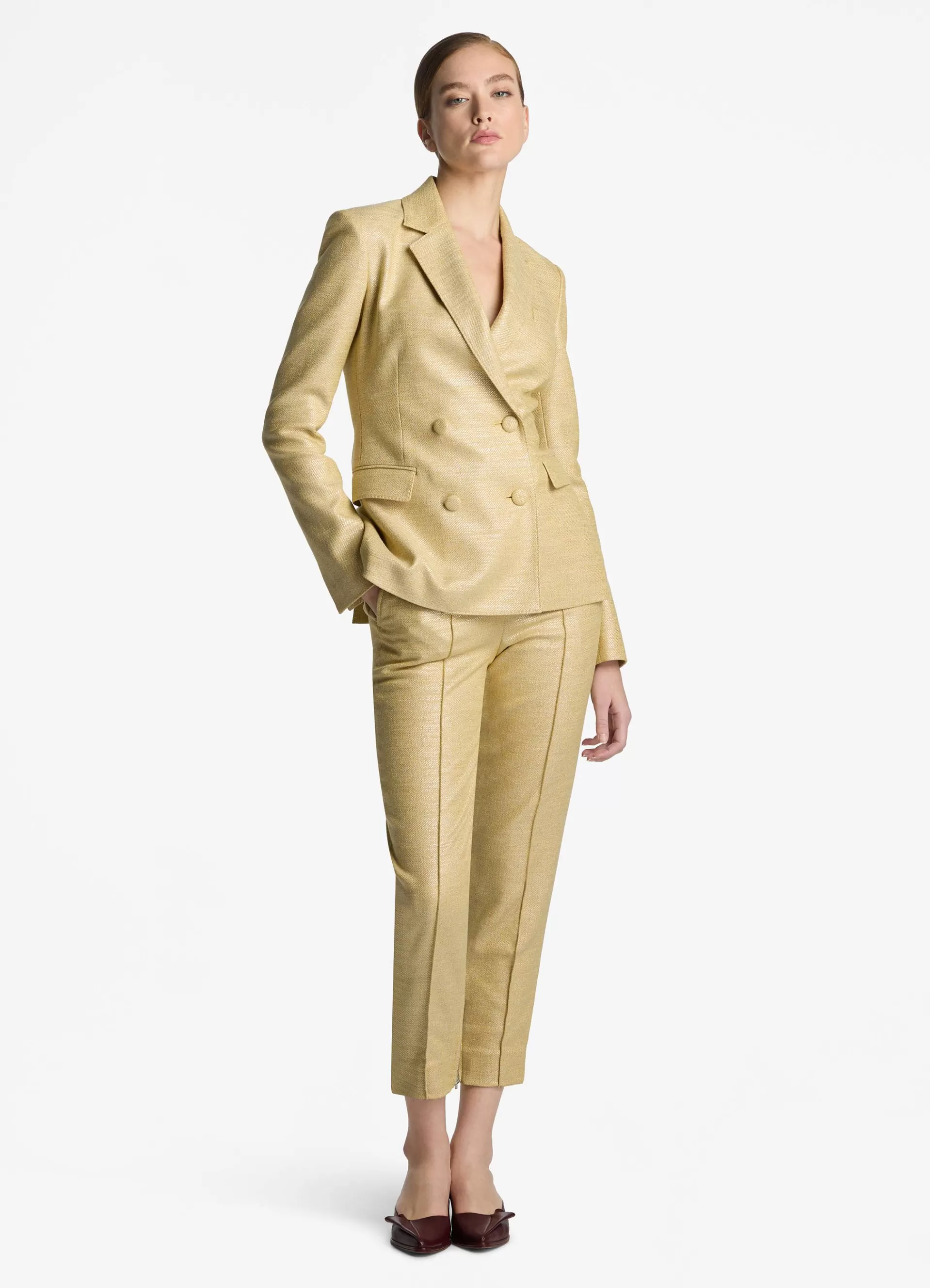 St. John Metallic Twill Jacket | JACKETS | ELEVATED ESSENTIALS