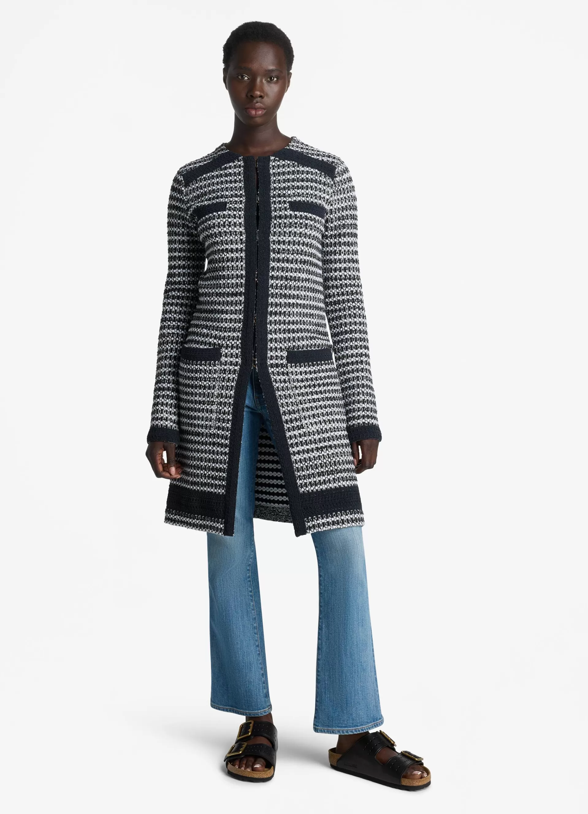 St. John Mixed Stretch Knit Topper | COORDINATING SETS | JACKETS