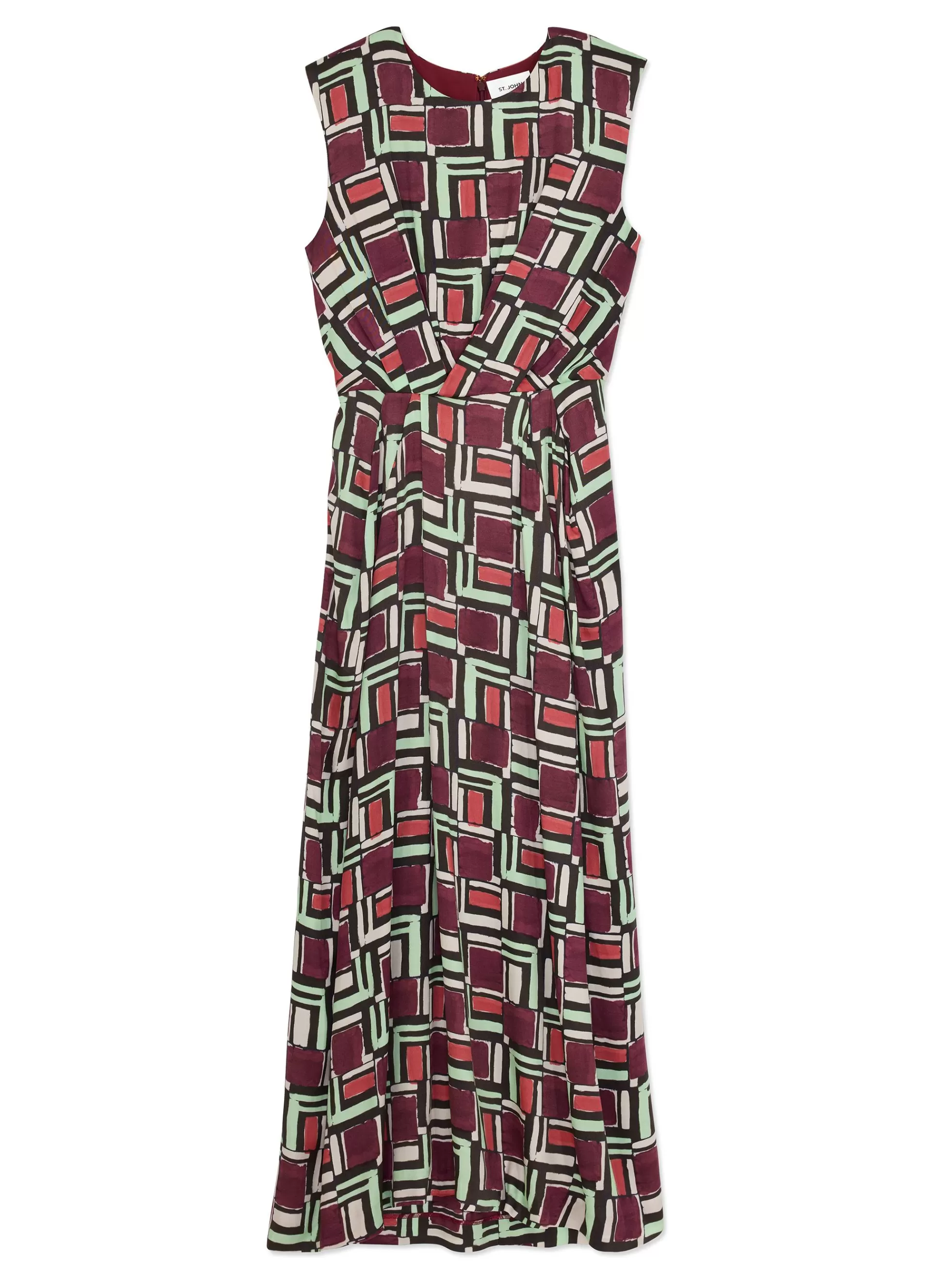 St. John Painted Geo Print Dress | WORKWEAR DRESSES | DAY DRESSES