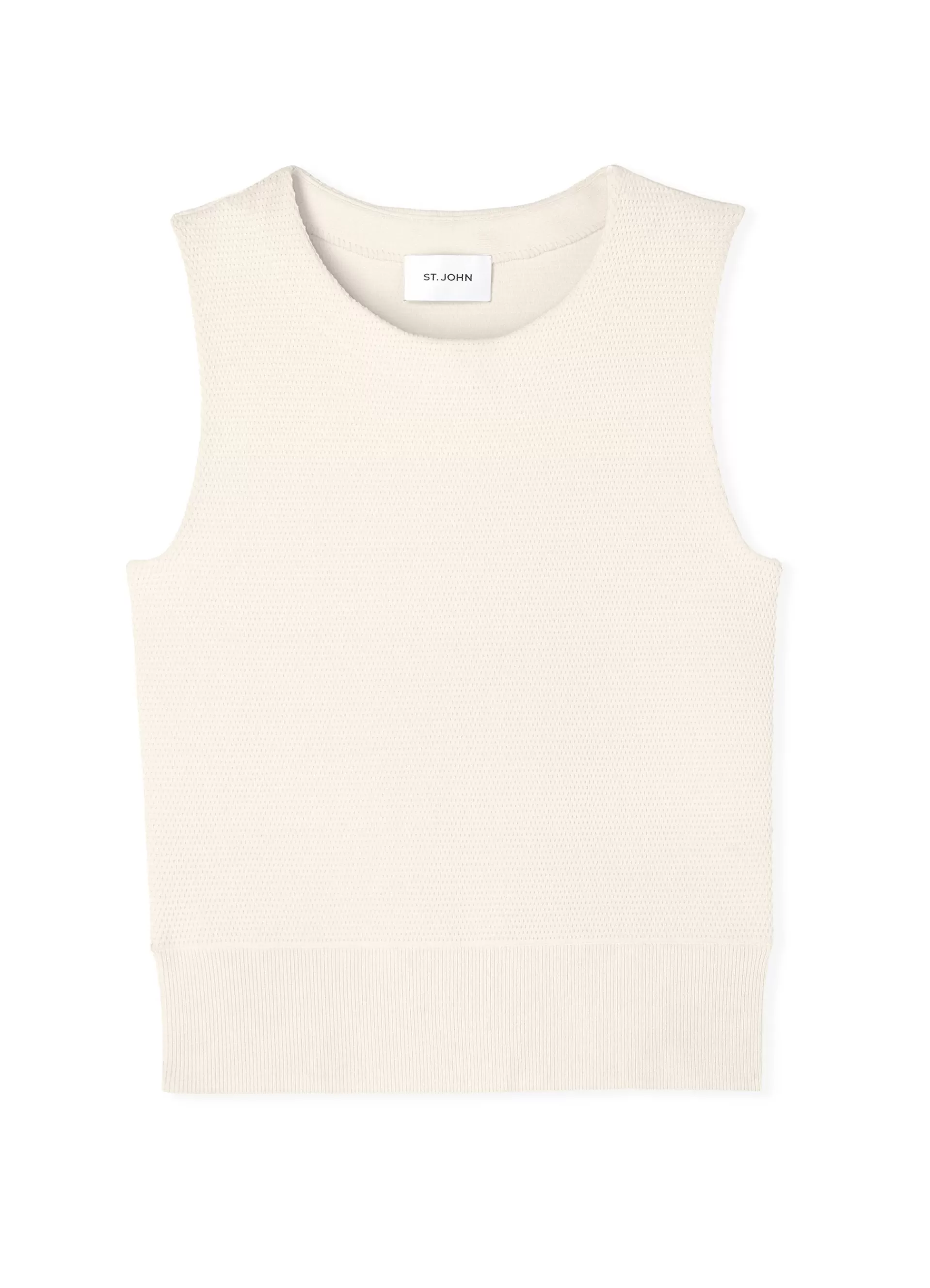St. John Pique Knit Shell | KNITWEAR | TOPS & SHELLS