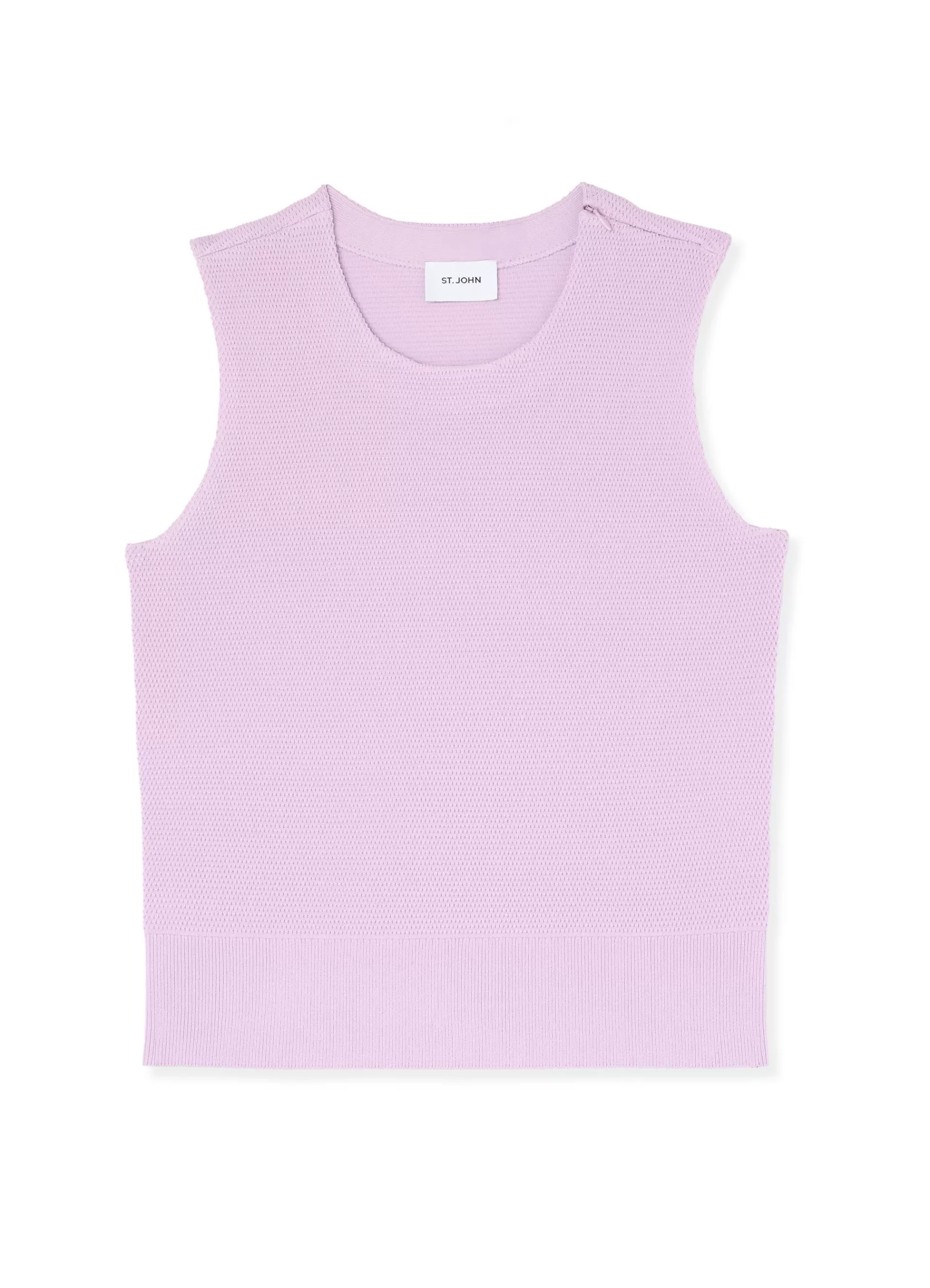 St. John Pique Knit Shell | ELEVATED ESSENTIALS | TRANSITIONAL CLOTHING