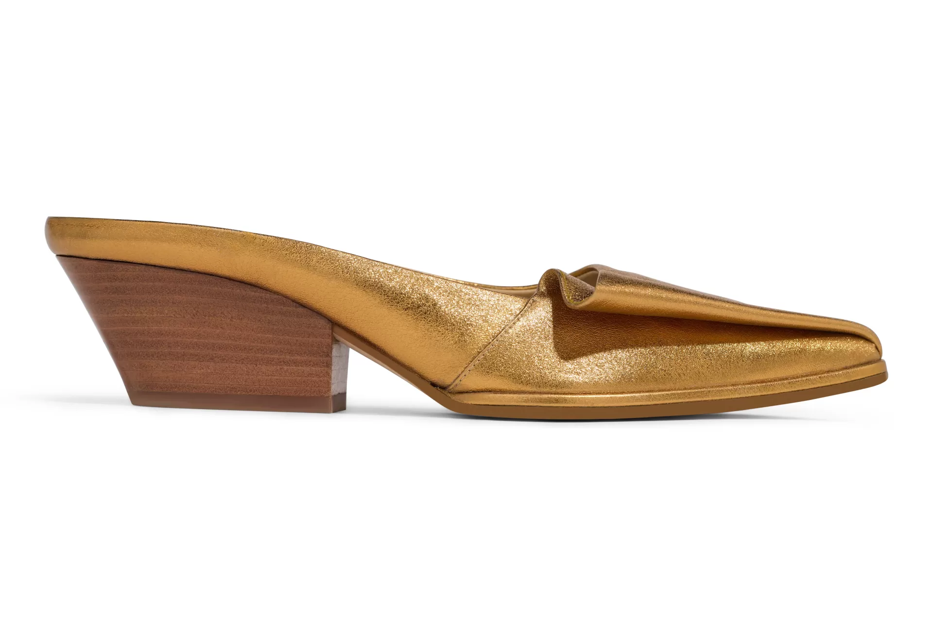 St. John Pleated Leather Mule | HANDBAGS & SHOES