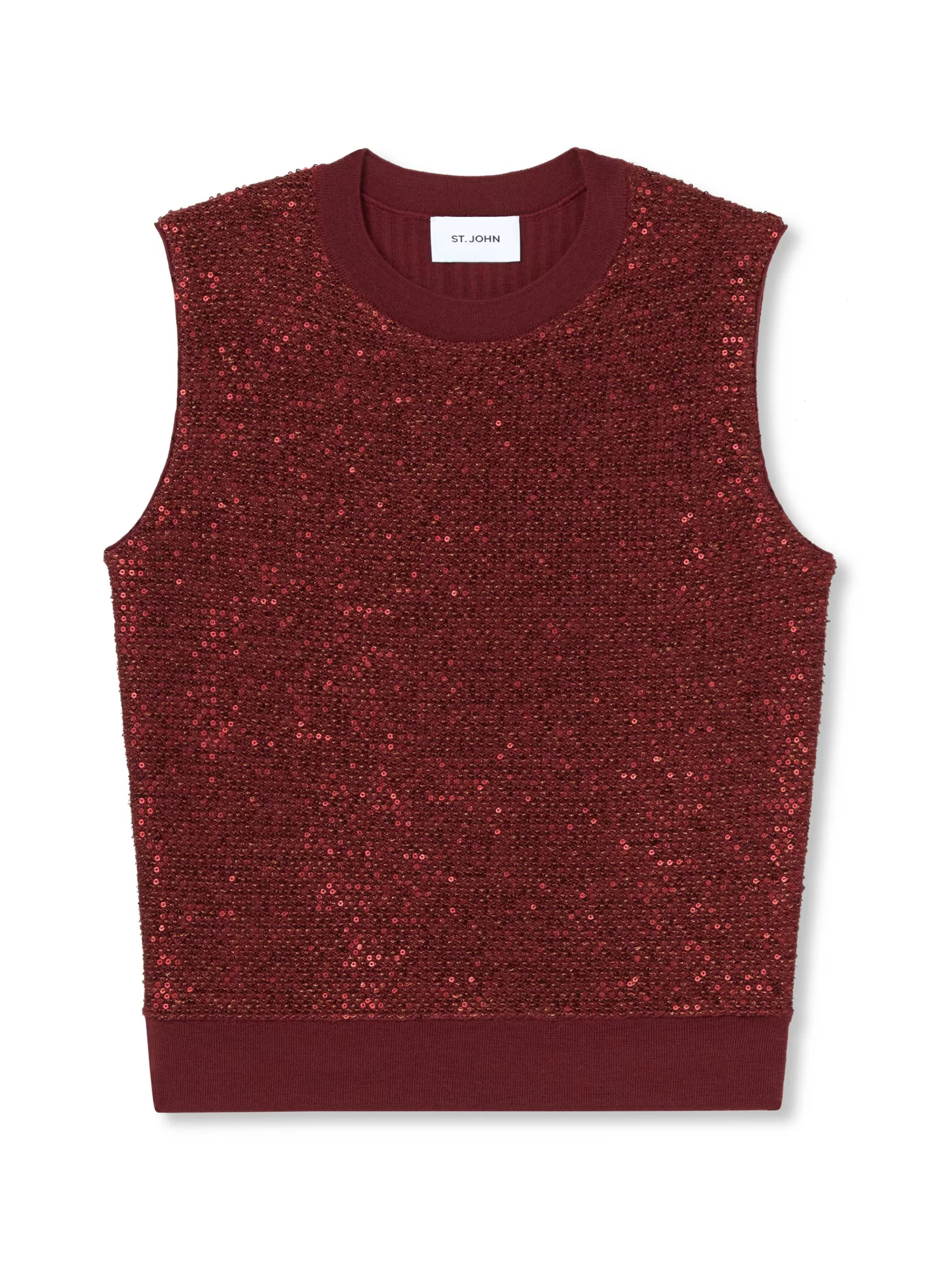 St. John Rib Back Sequin Shell | COORDINATING SETS | ELEVATED ESSENTIALS