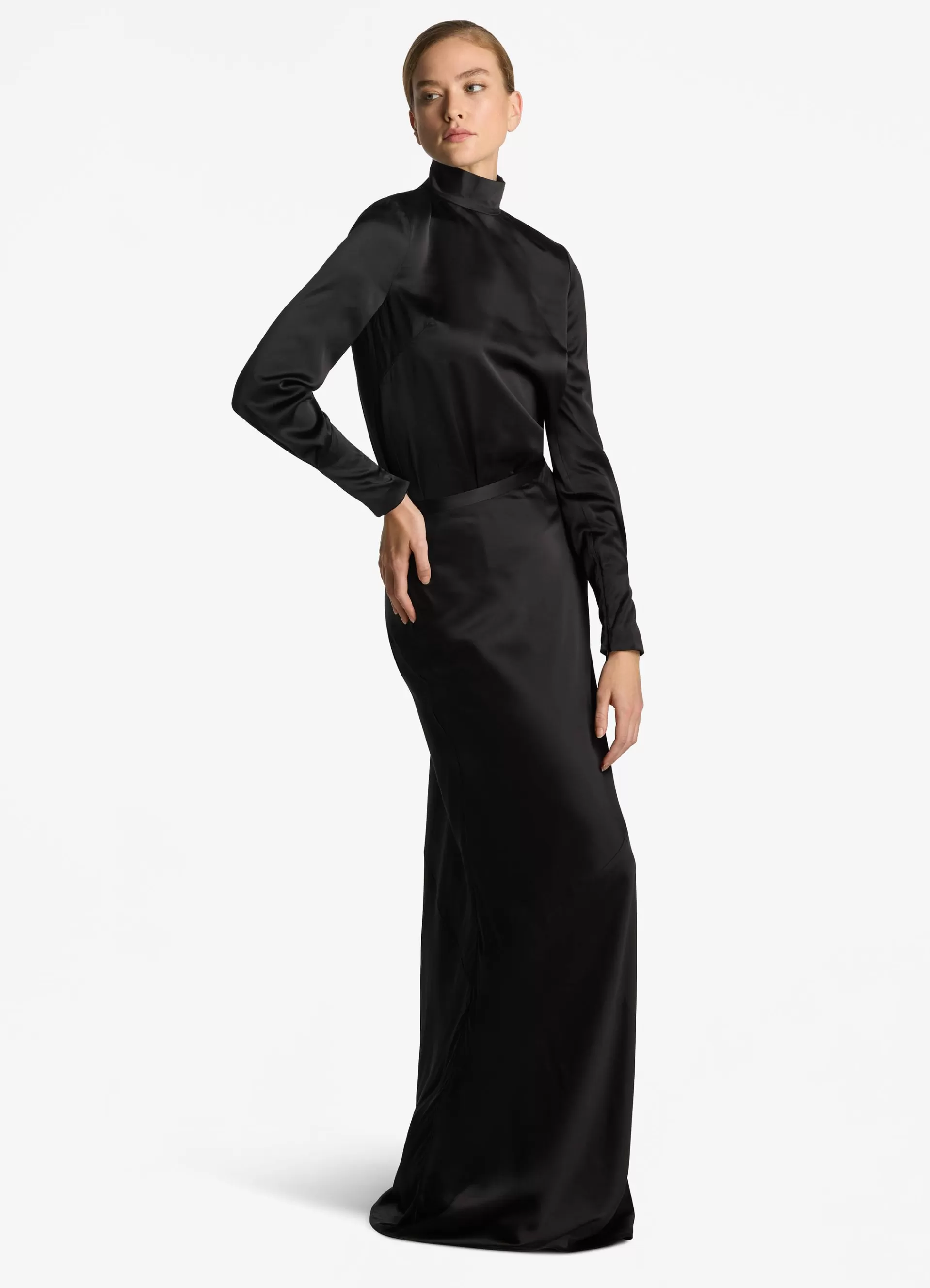 St. John Satin Gown Skirt | EVENING WEAR | SKIRTS