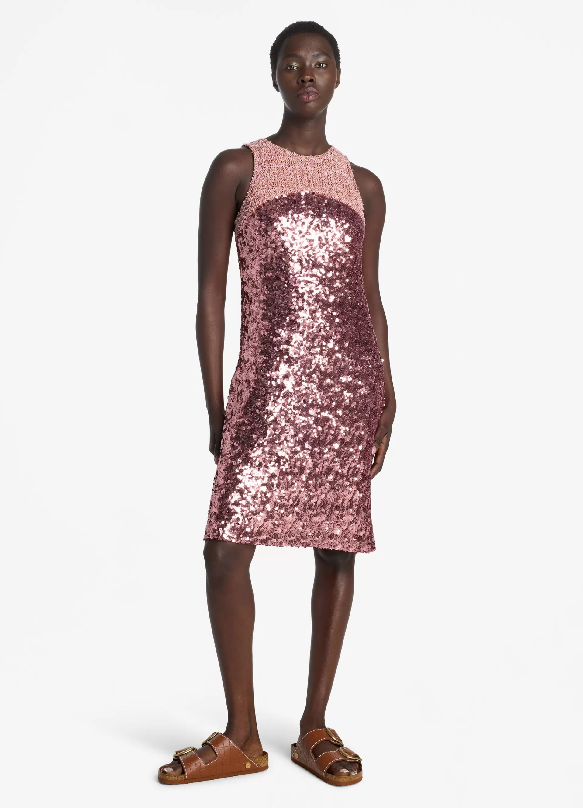 St. John Sequin and Tweed Dress | COCKTAIL & PARTY | COCKTAIL & PARTY