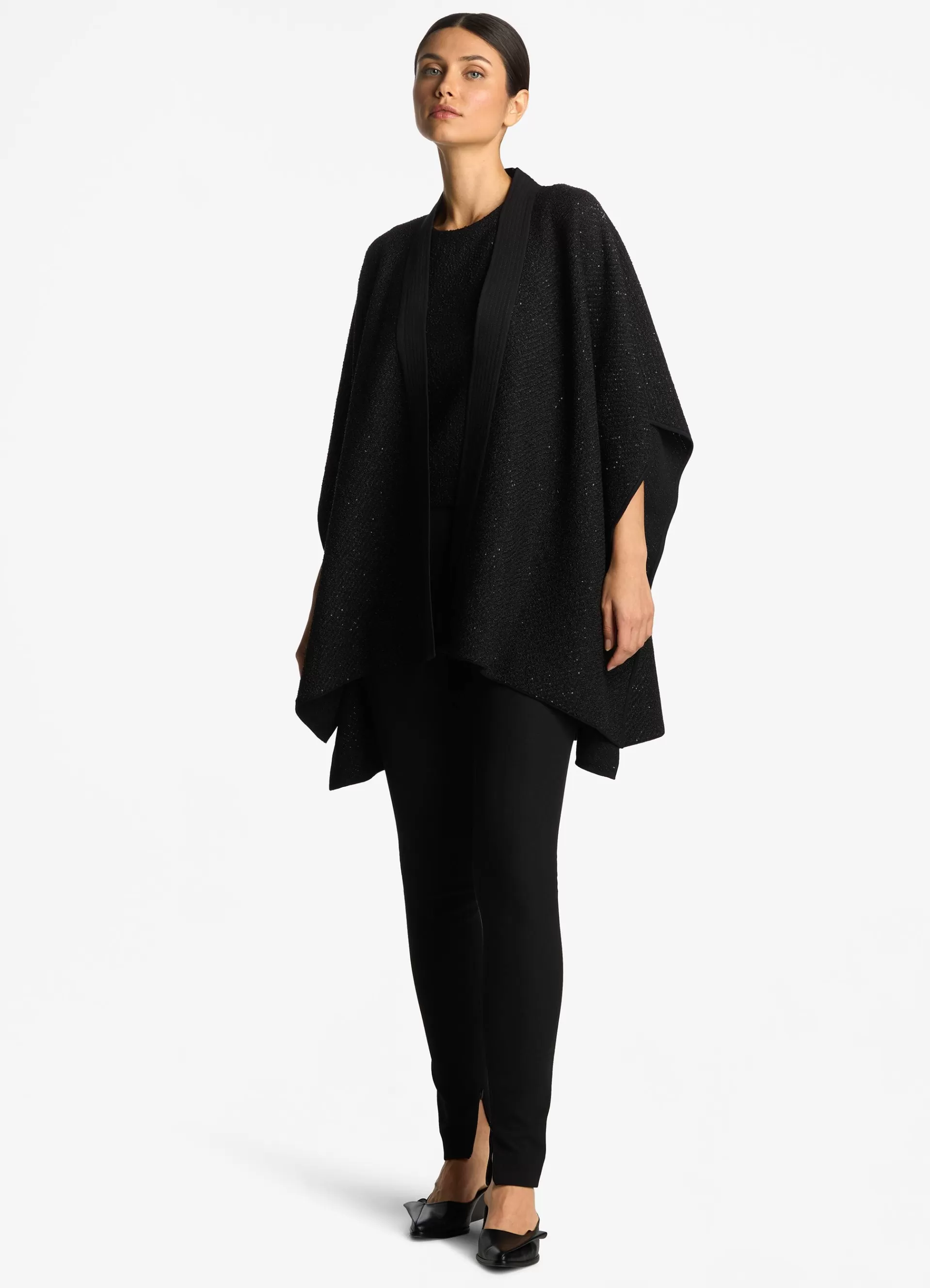 St. John Sequin Knit Cape | CAPES & WRAPS | EVENING WEAR