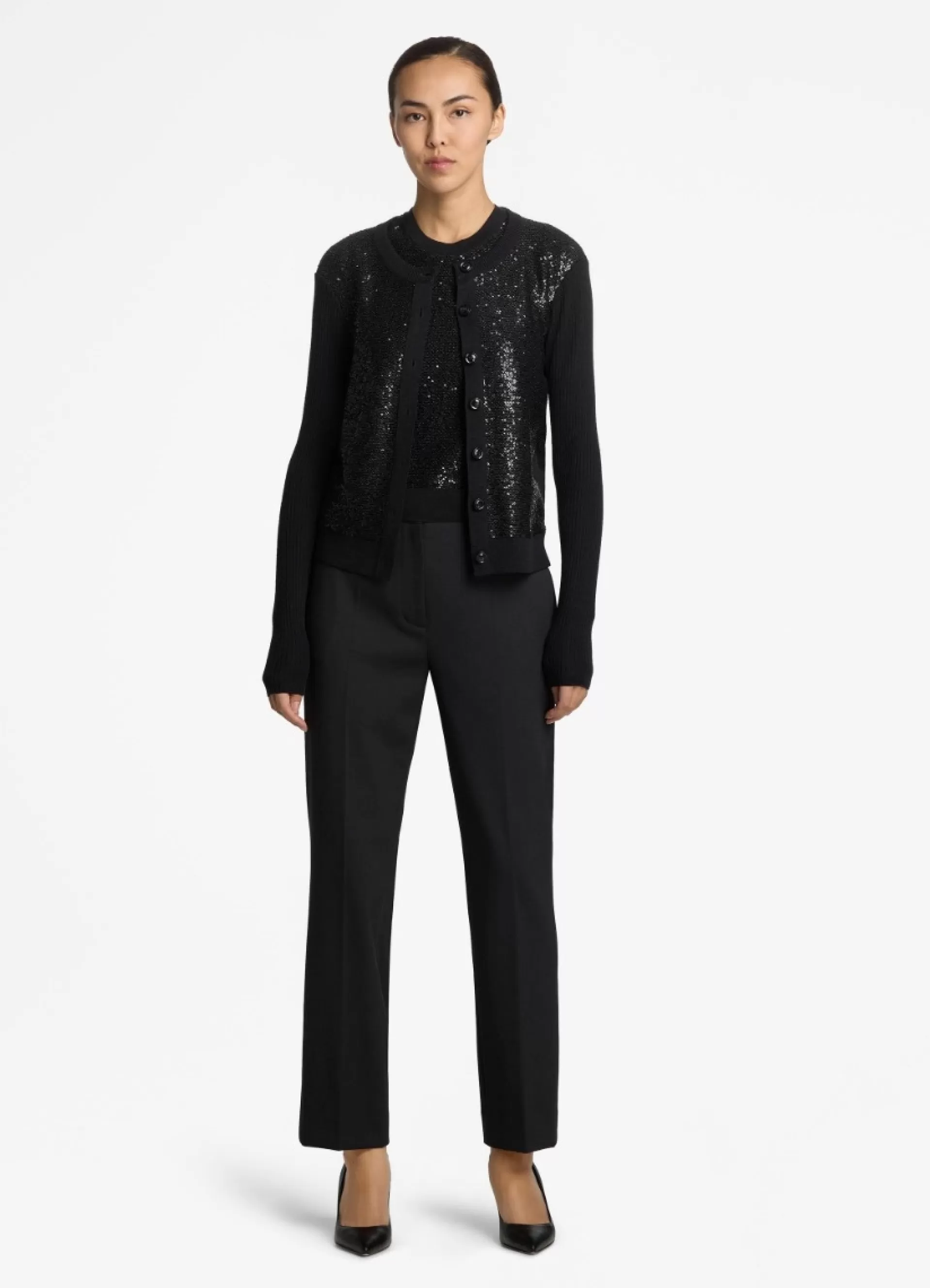 St. John Sequin Knit Cardigan | KNITWEAR | SWEATERS
