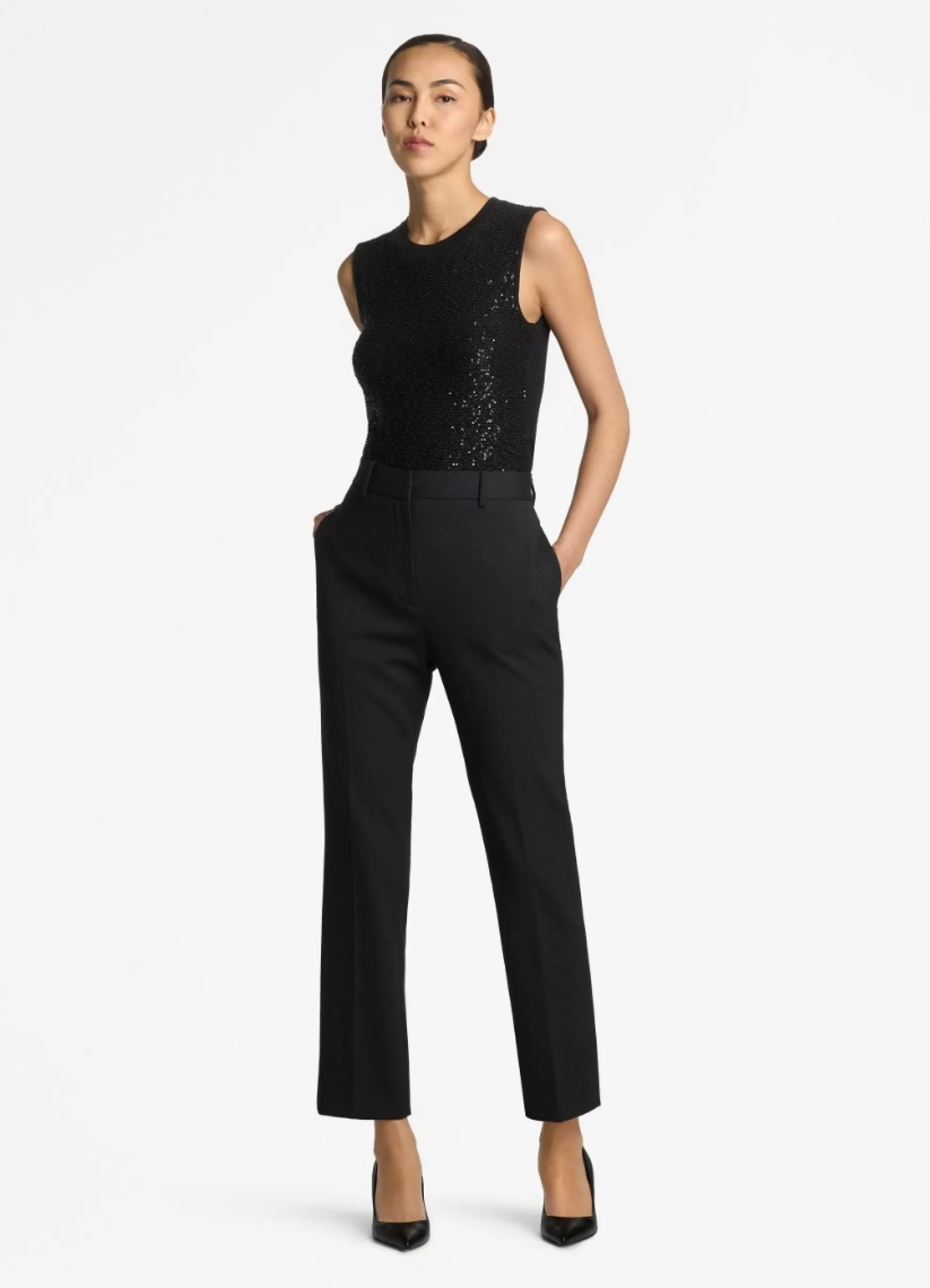 St. John Sequin Knit Shell | KNITWEAR | TOPS & SHELLS