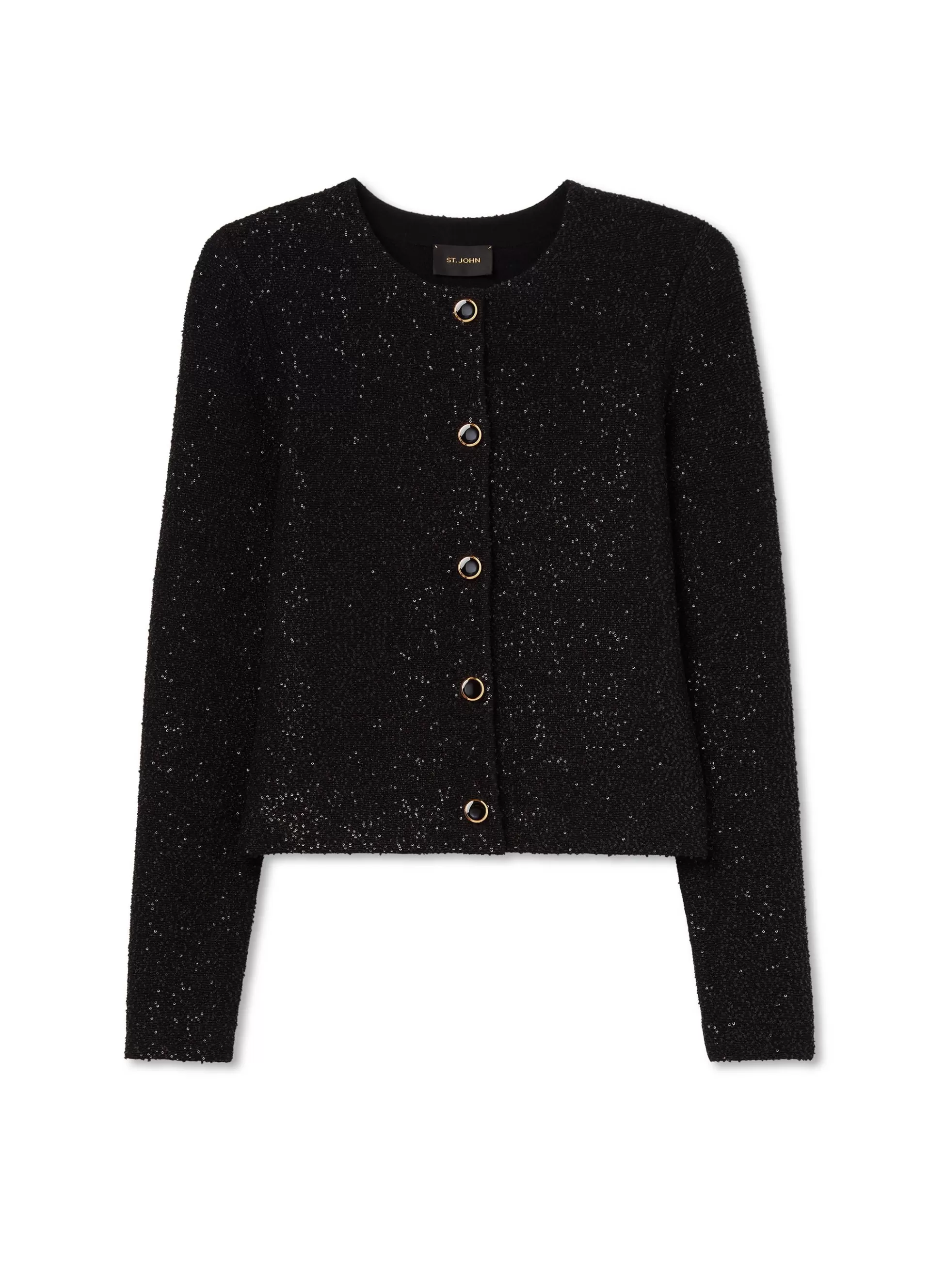 St. John Sequin Stretch Knit Cardigan | KNITWEAR | EVENING WEAR
