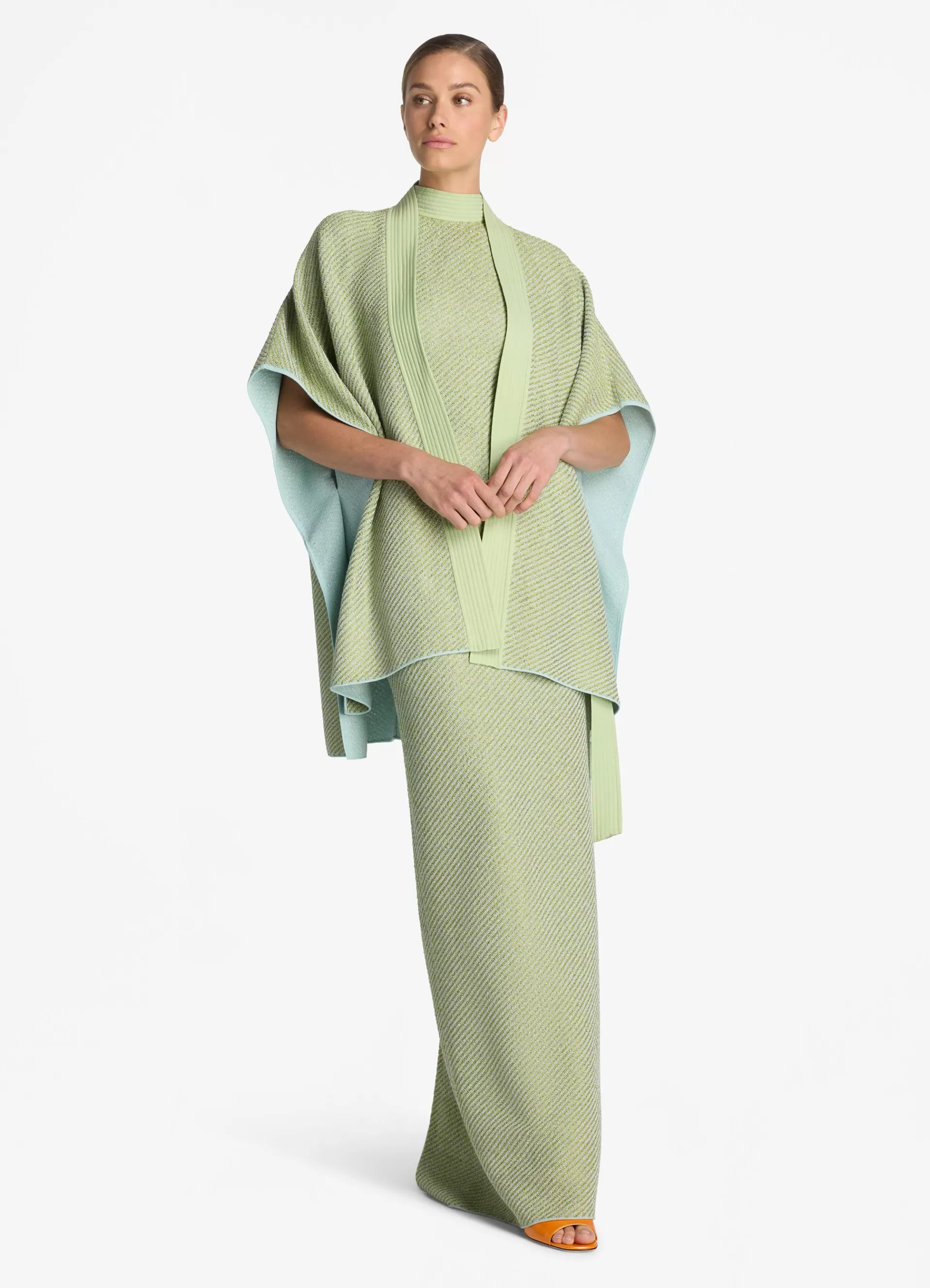 St. John Sequin Stretch Twill Knit Cape | MATCHING SETS | FORMAL & EVENING WEAR