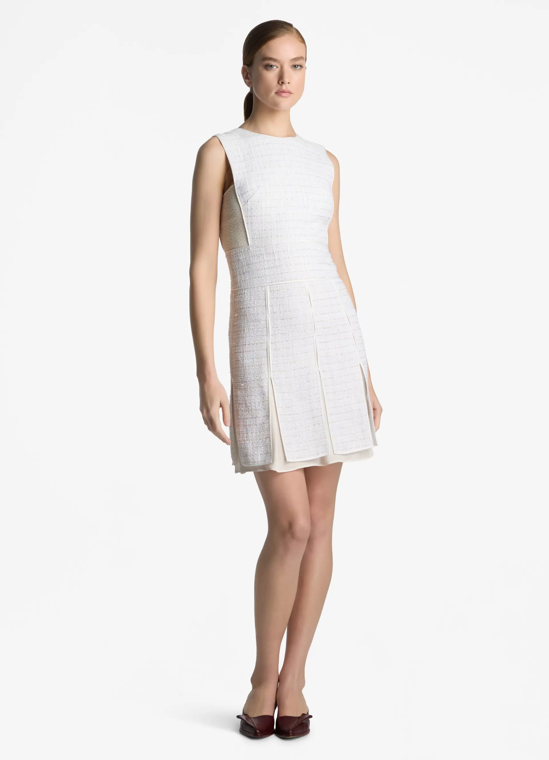 St. John Sequin Tweed Open Weave Dress | DAY DRESSES | COORDINATING SETS