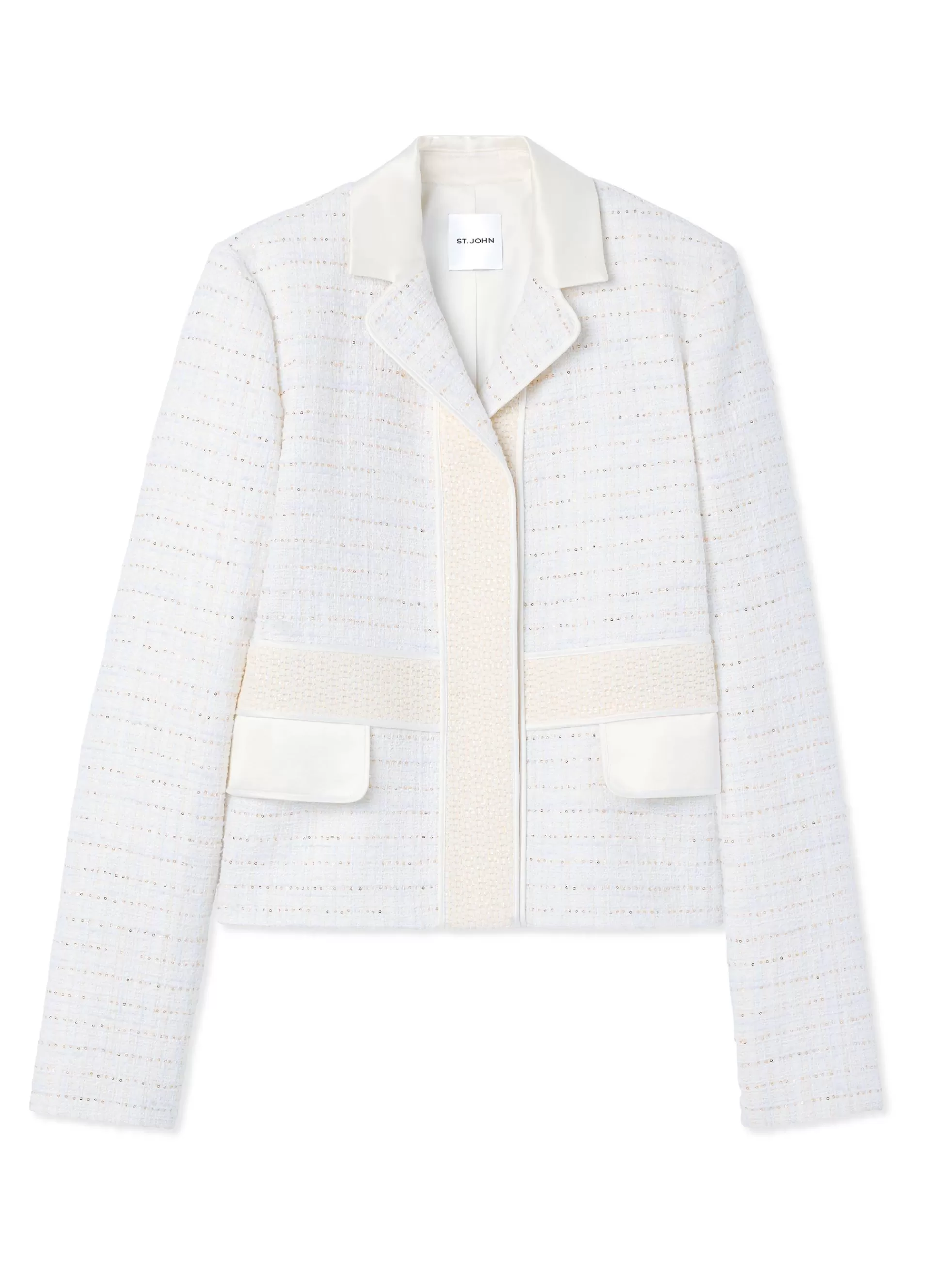 St. John Sequin Tweed Open Weave Jacket | COORDINATING SETS | MATCHING SETS