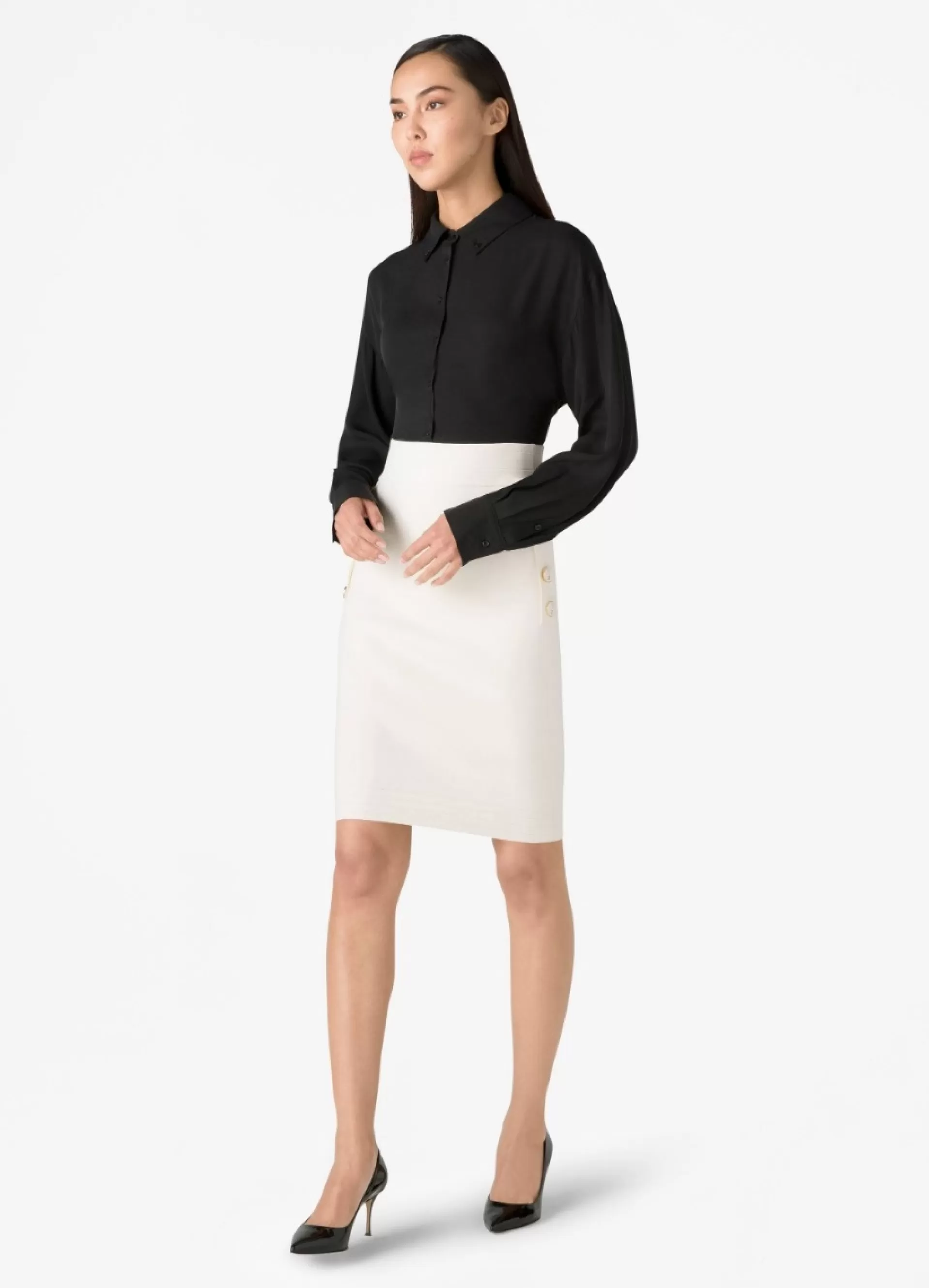 St. John Silk Collared Blouse | TOPS & SHELLS | TOPS & SHELLS