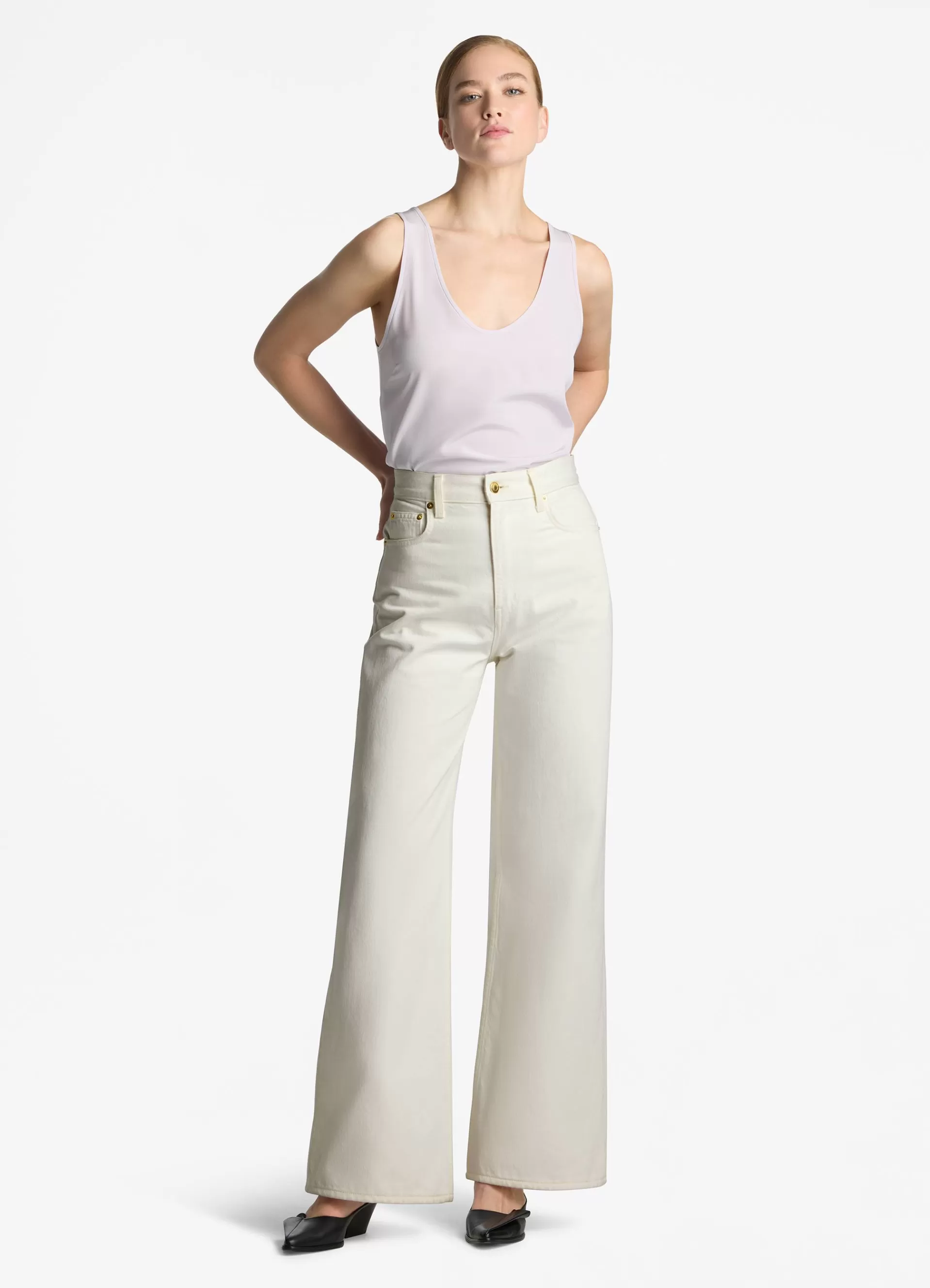 St. John Silk Crepe De Chine Shell | ELEVATED ESSENTIALS | TOPS & SHELLS