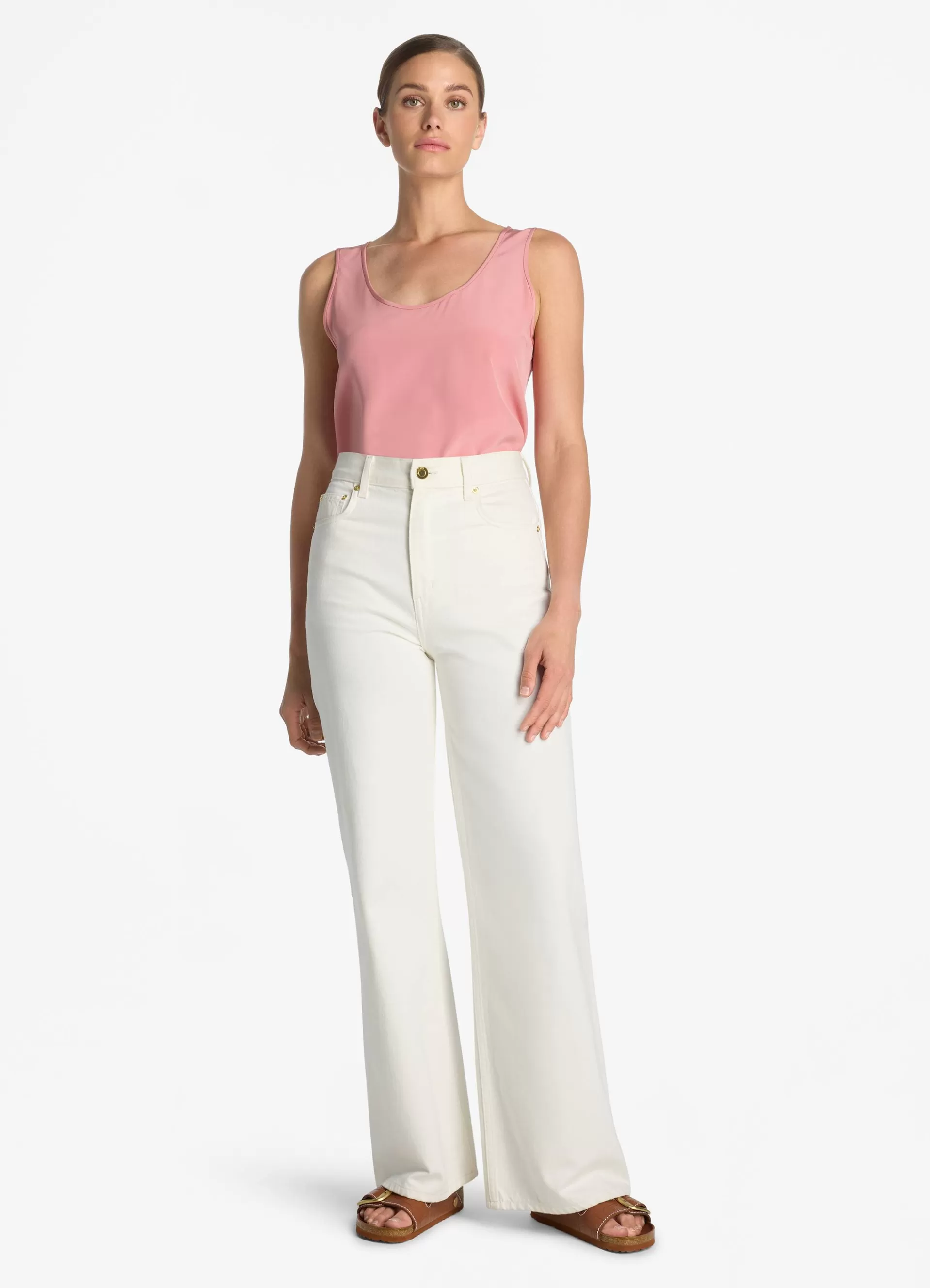 St. John Silk Crepe De Chine Shell | TOPS & SHELLS