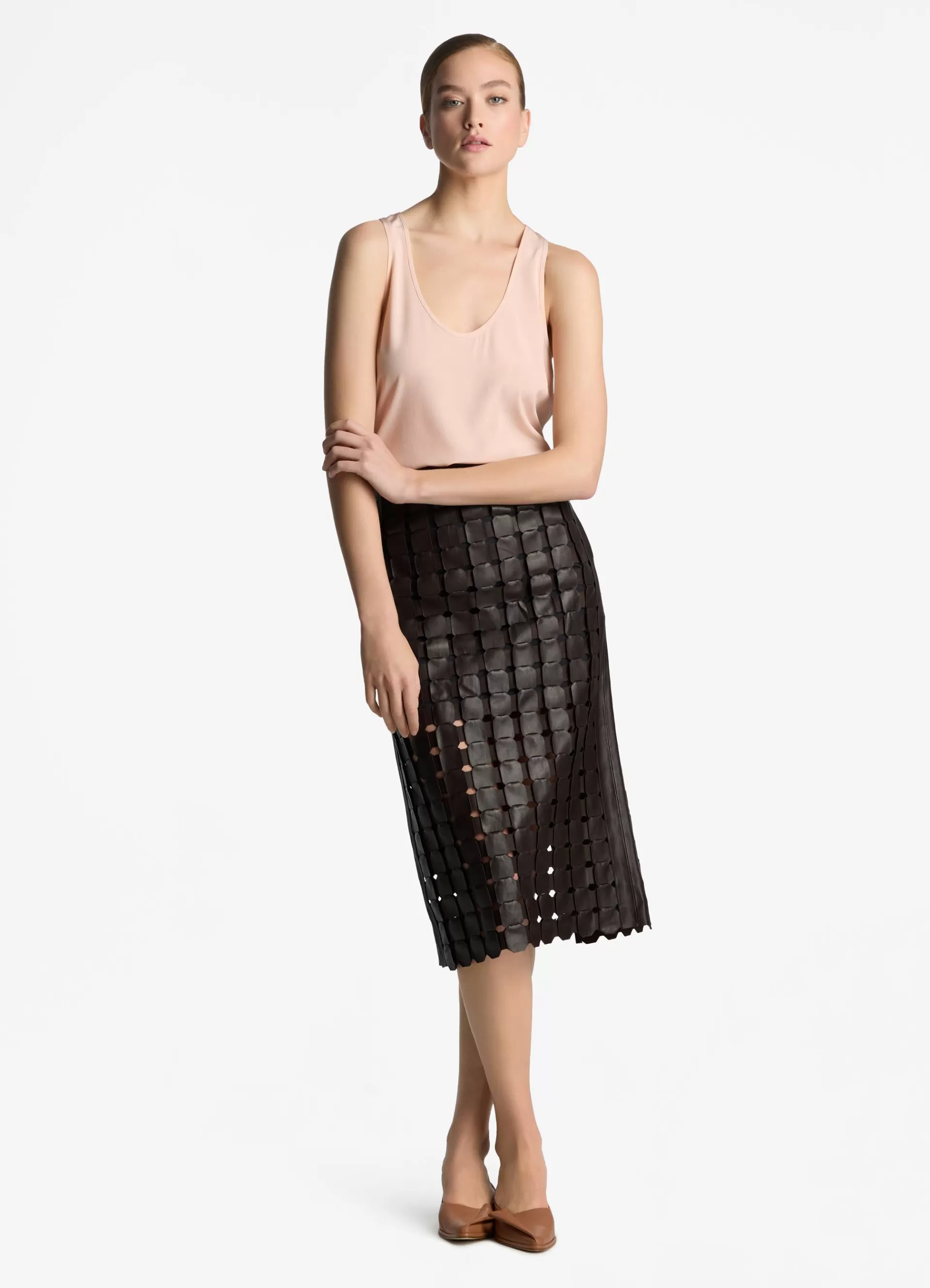 St. John Silk Crepe De Chine Shell | TOPS & SHELLS