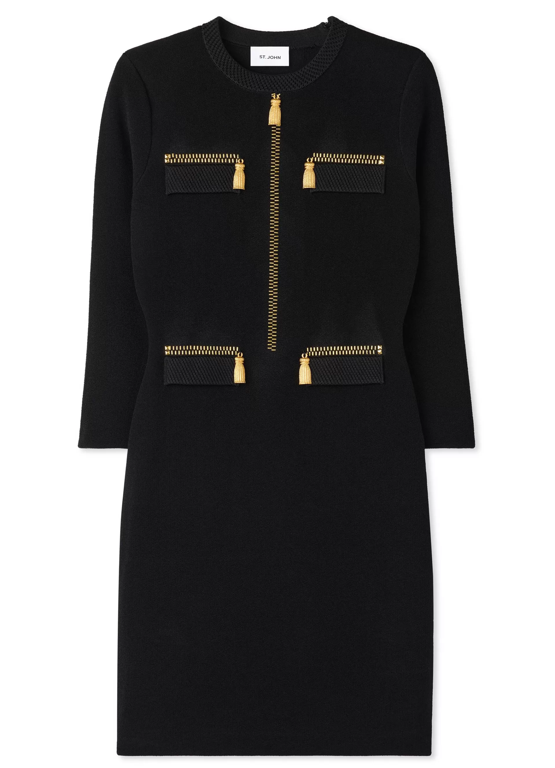 St. John SJ Signature Trompe L Oeil Dress | KNIT DRESSES | DAY DRESSES