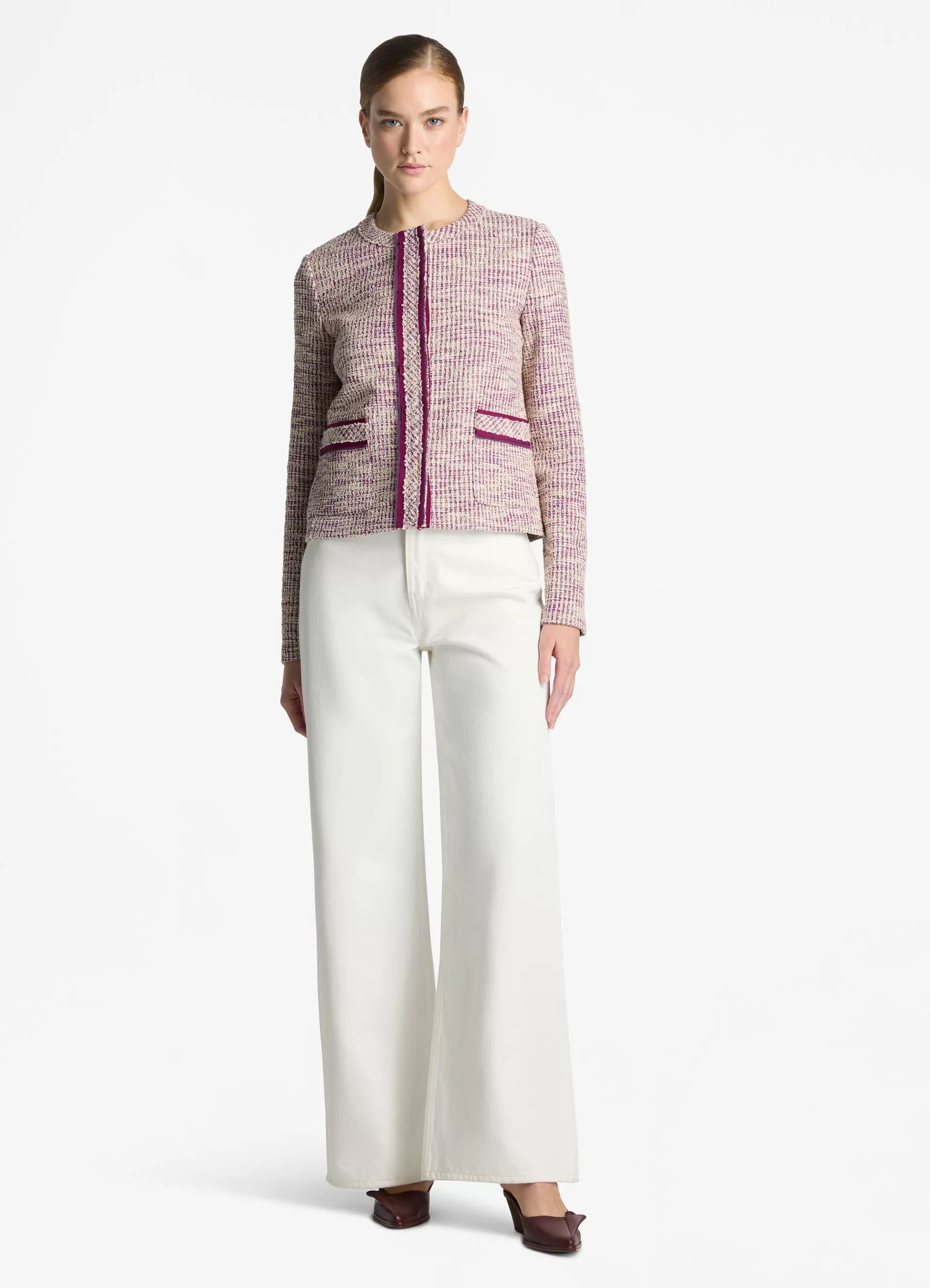 St. John Slub Mouliné Knit Jacket | COORDINATING SETS | LIGHT JACKETS