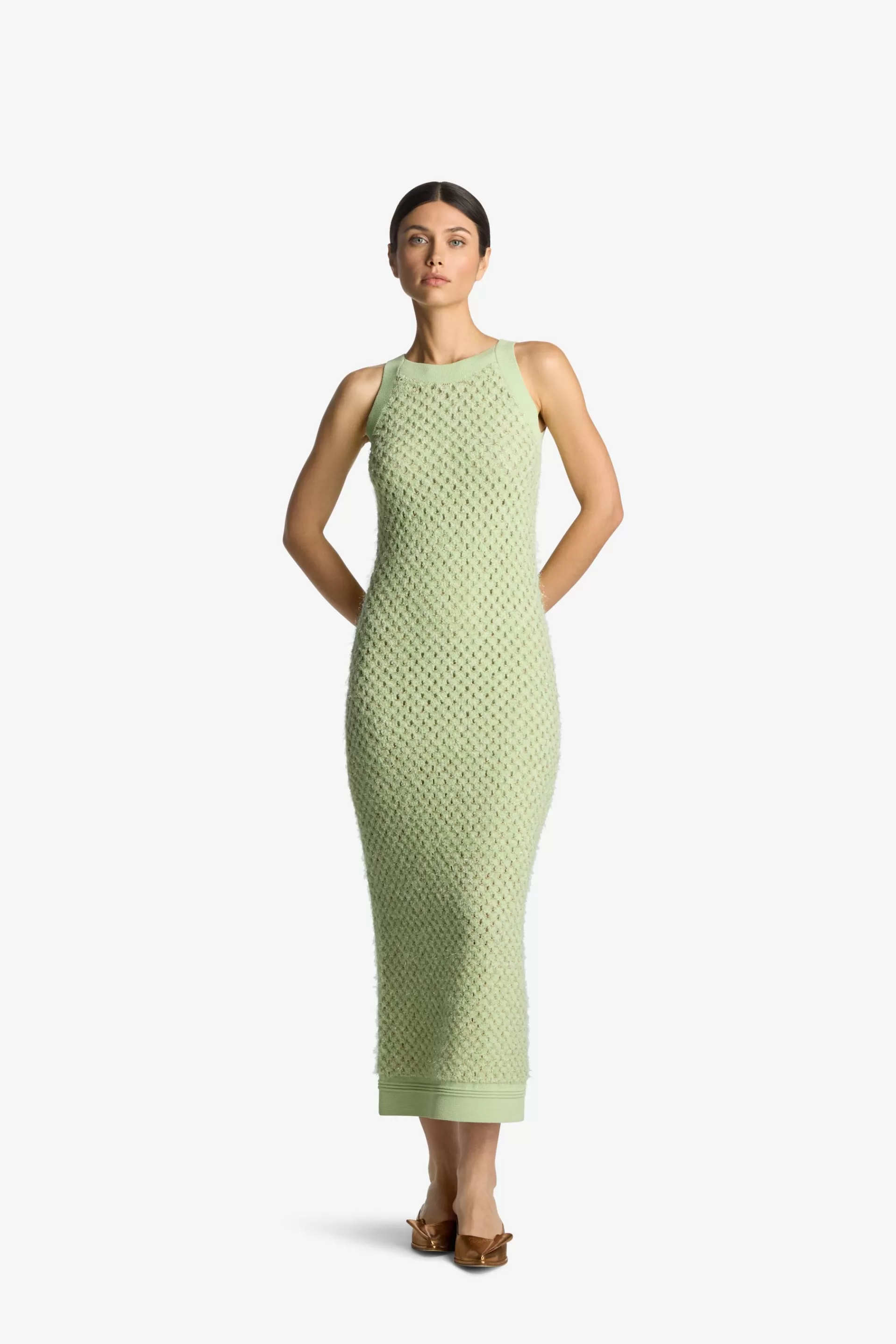 St. John Sparkle Crochet Knit Dress | DAY DRESSES | COCKTAIL & PARTY