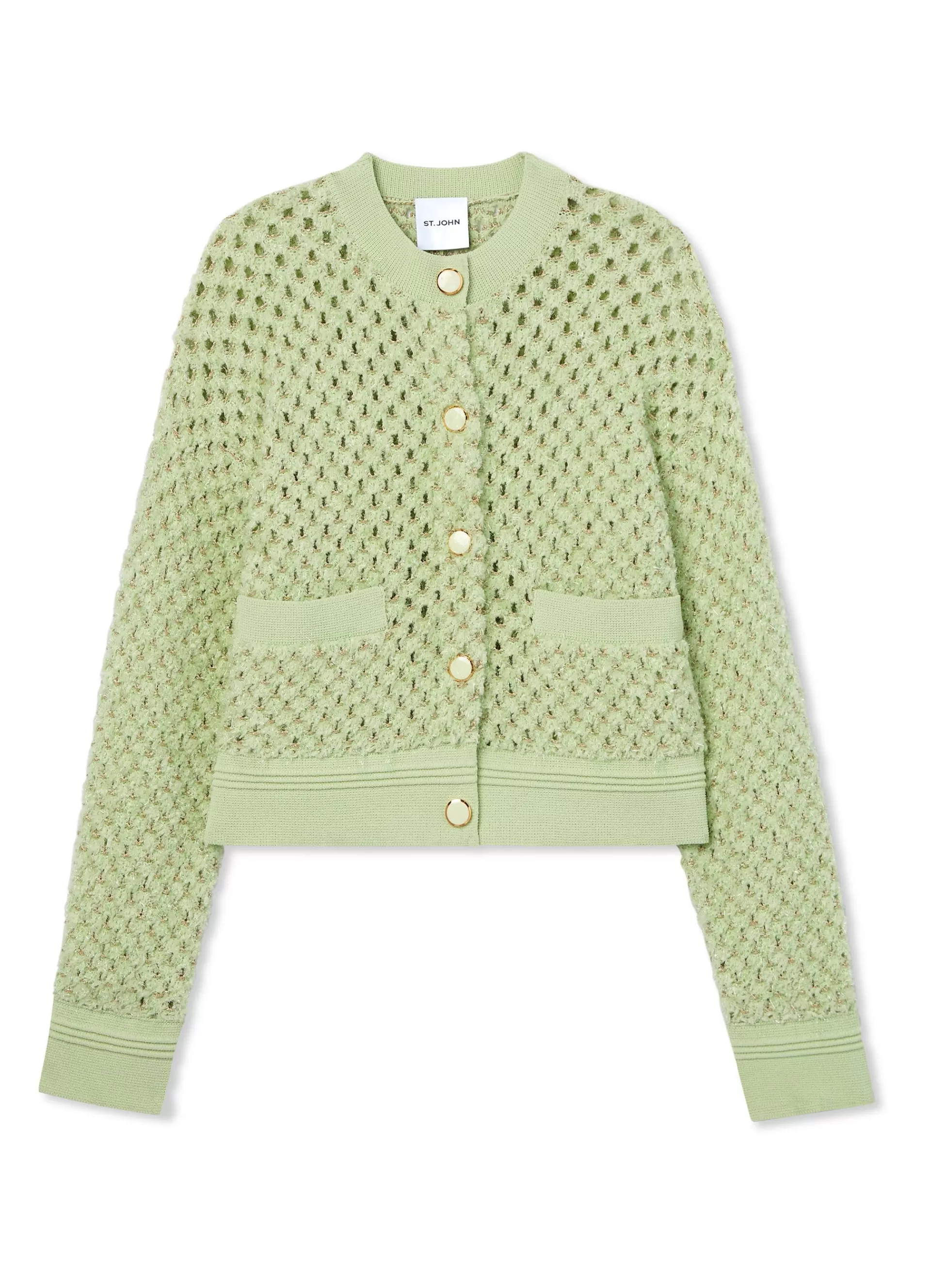 St. John Sparkle Crochet Knit Jacket | COORDINATING SETS | LIGHT JACKETS