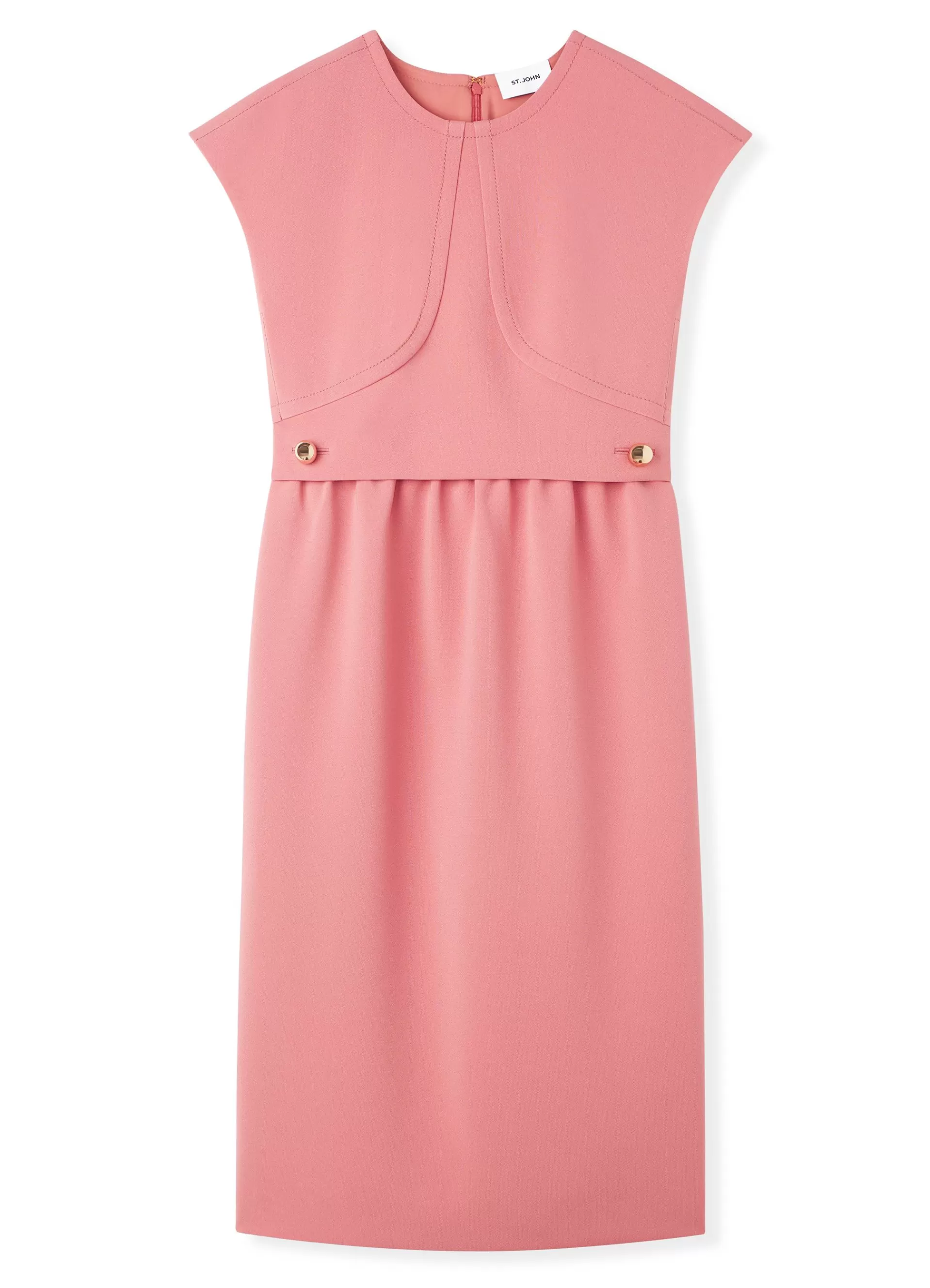 St. John Stretch Cady Cap Sleeve Dress | WORKWEAR DRESSES | DAY DRESSES