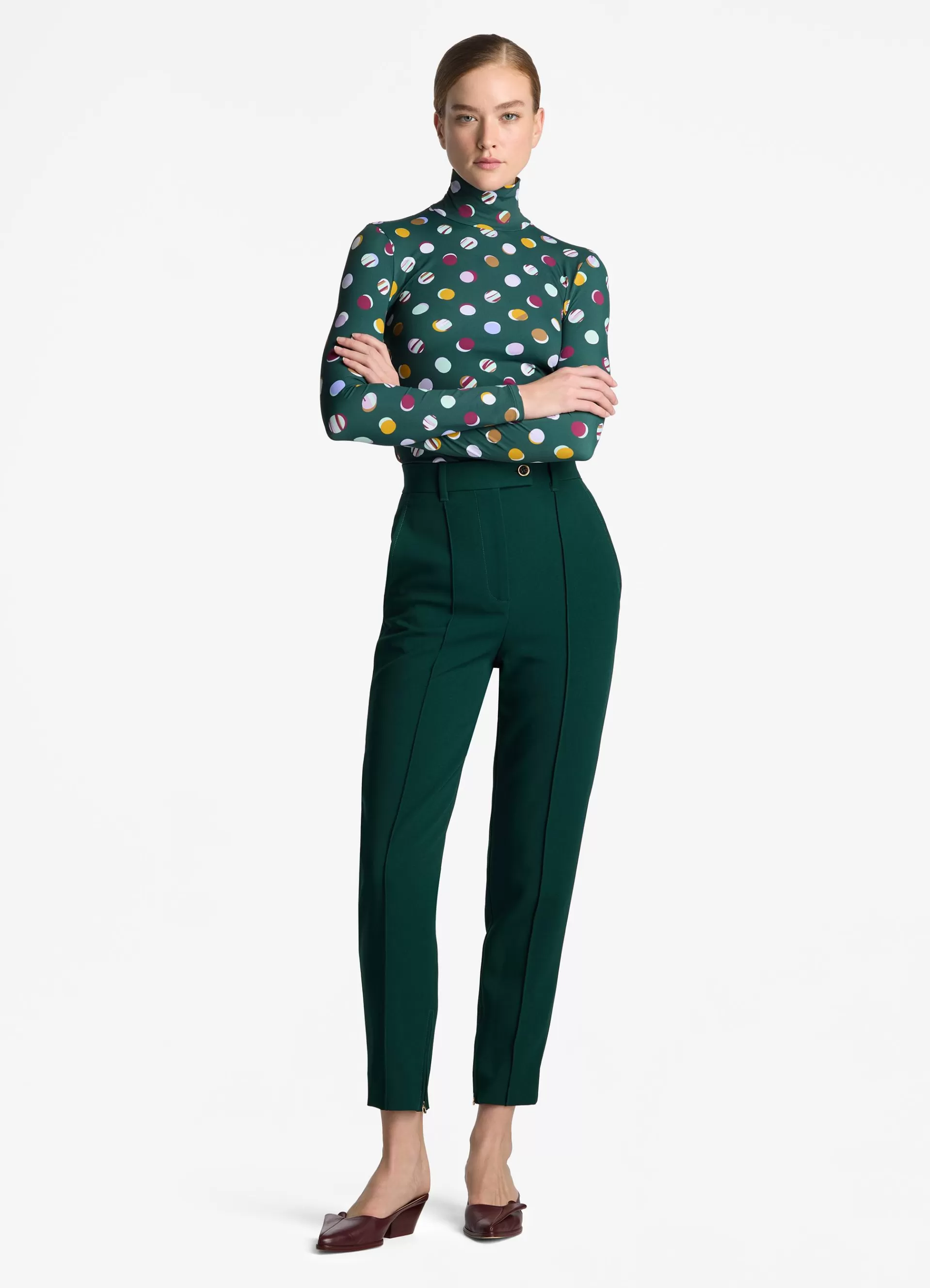 St. John Stretch Cady High Waist Pant | COORDINATING SETS | ELEVATED ESSENTIALS
