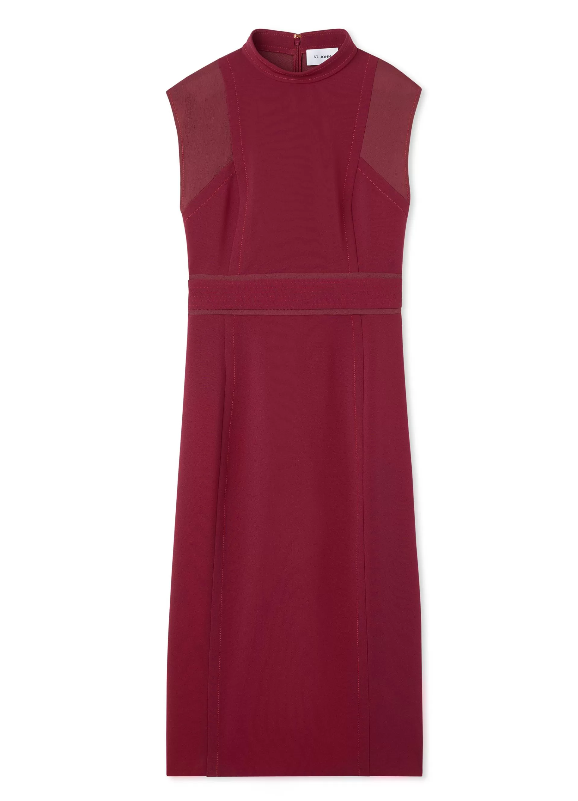 St. John Stretch Cady Mock Neck Dress | WORKWEAR DRESSES | DAY DRESSES
