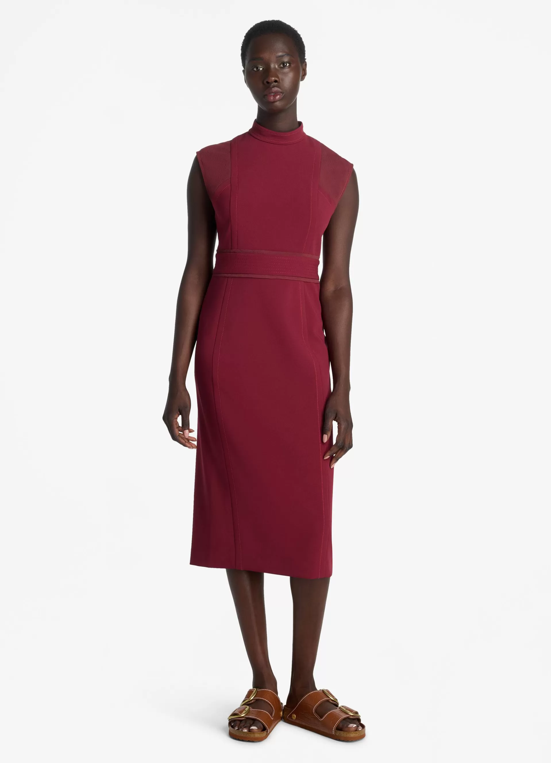 St. John Stretch Cady Mock Neck Dress | WORKWEAR DRESSES | DAY DRESSES