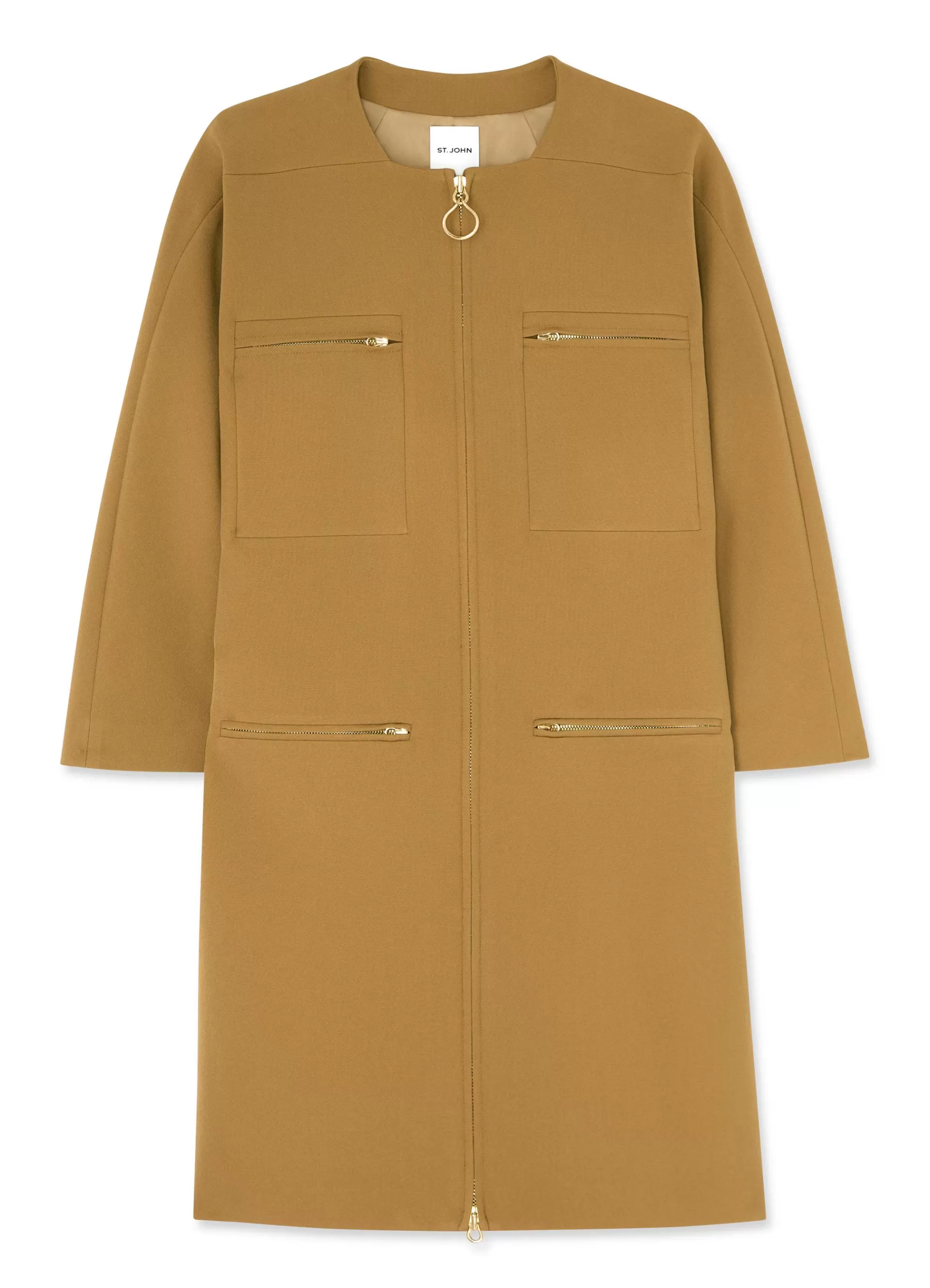 St. John Stretch Crepe Long Jacket | COORDINATING SETS | JACKETS
