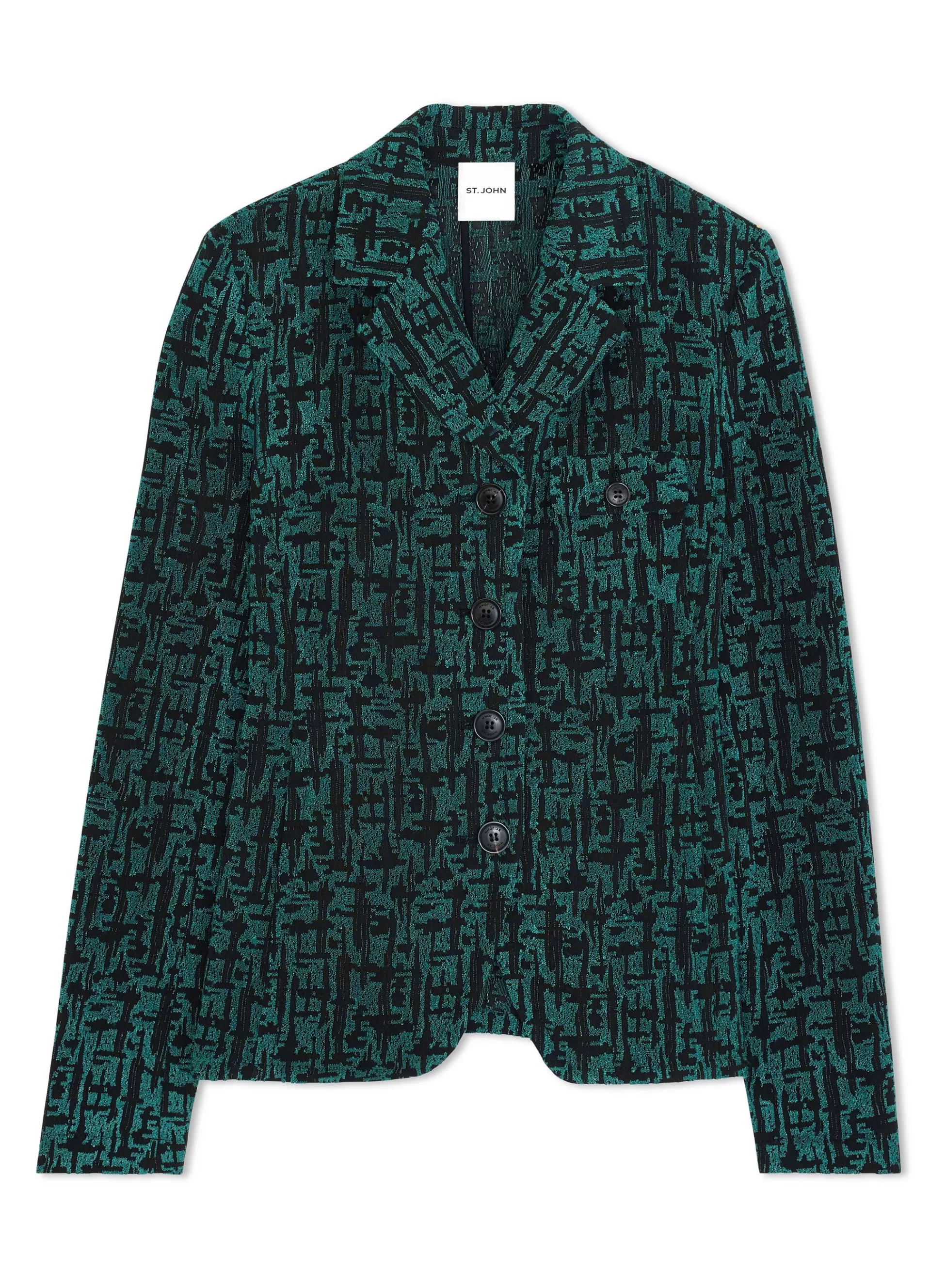 St. John Stretch Geo Jacquard Jacket | JACKETS | ELEVATED ESSENTIALS