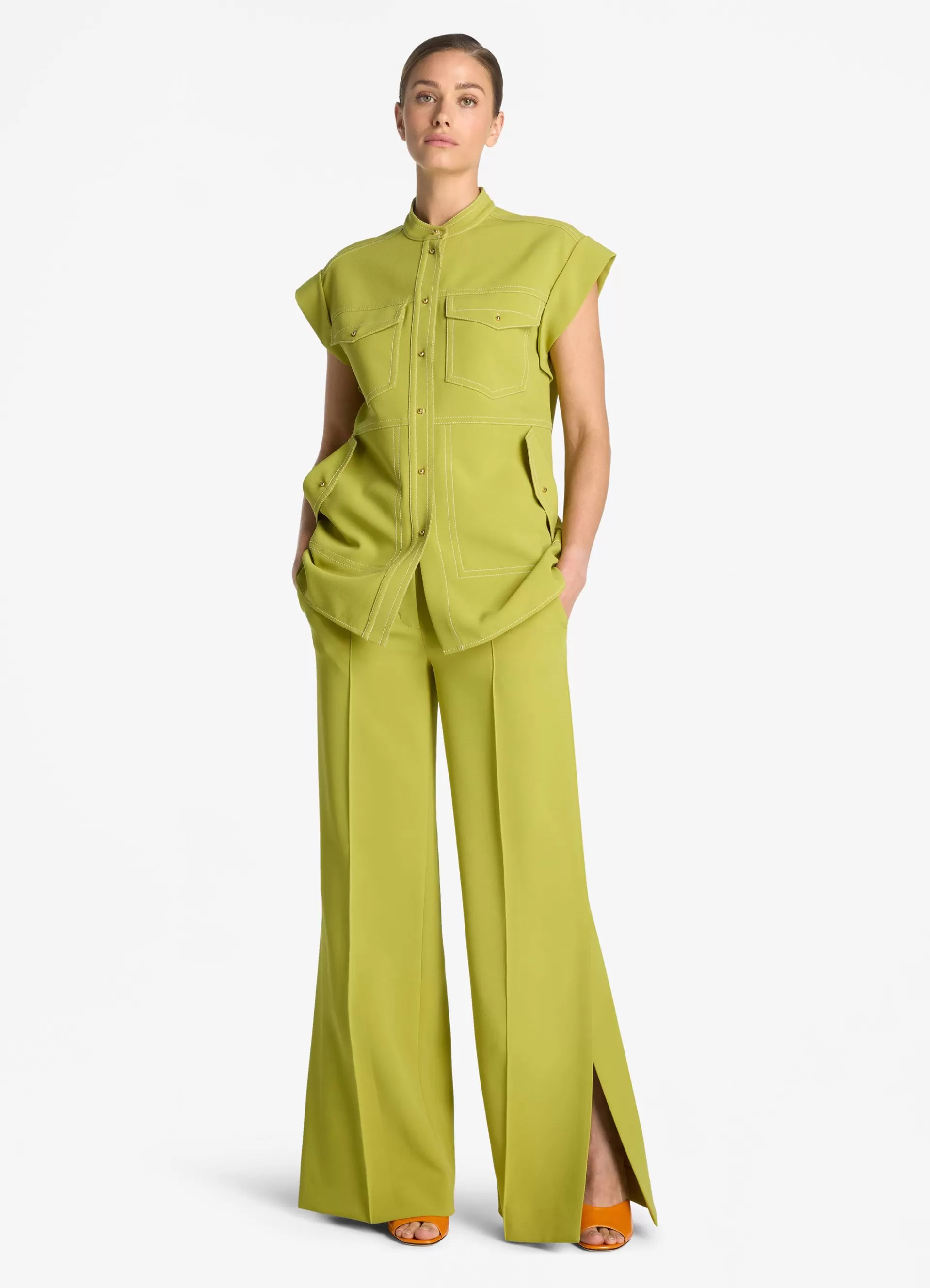St. John Stretch Italian Knit Cady Top | ELEVATED ESSENTIALS | MATCHING SETS