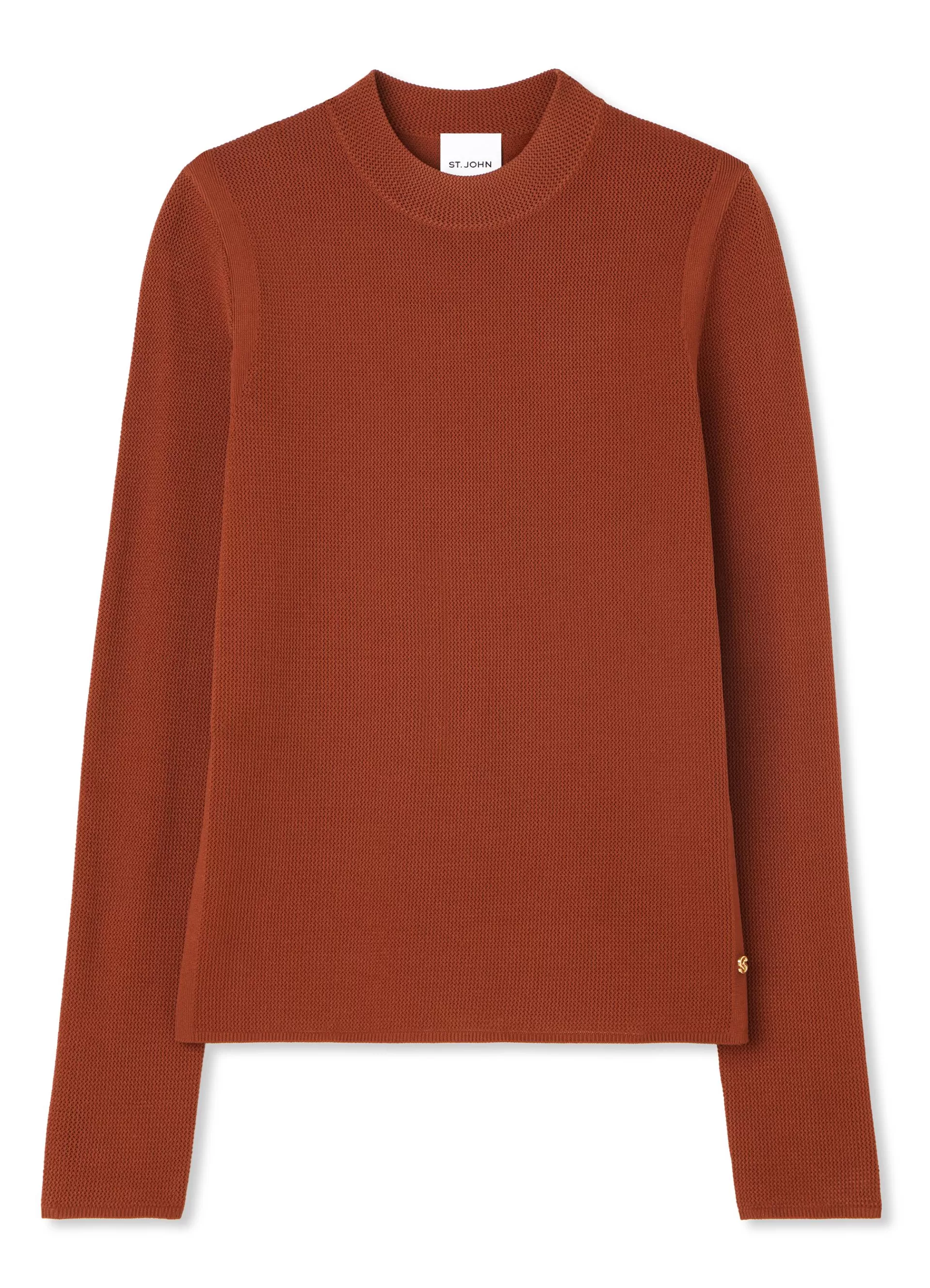 St. John Stretch Knit Long Sleeve Top | TRANSITIONAL CLOTHING | KNITWEAR