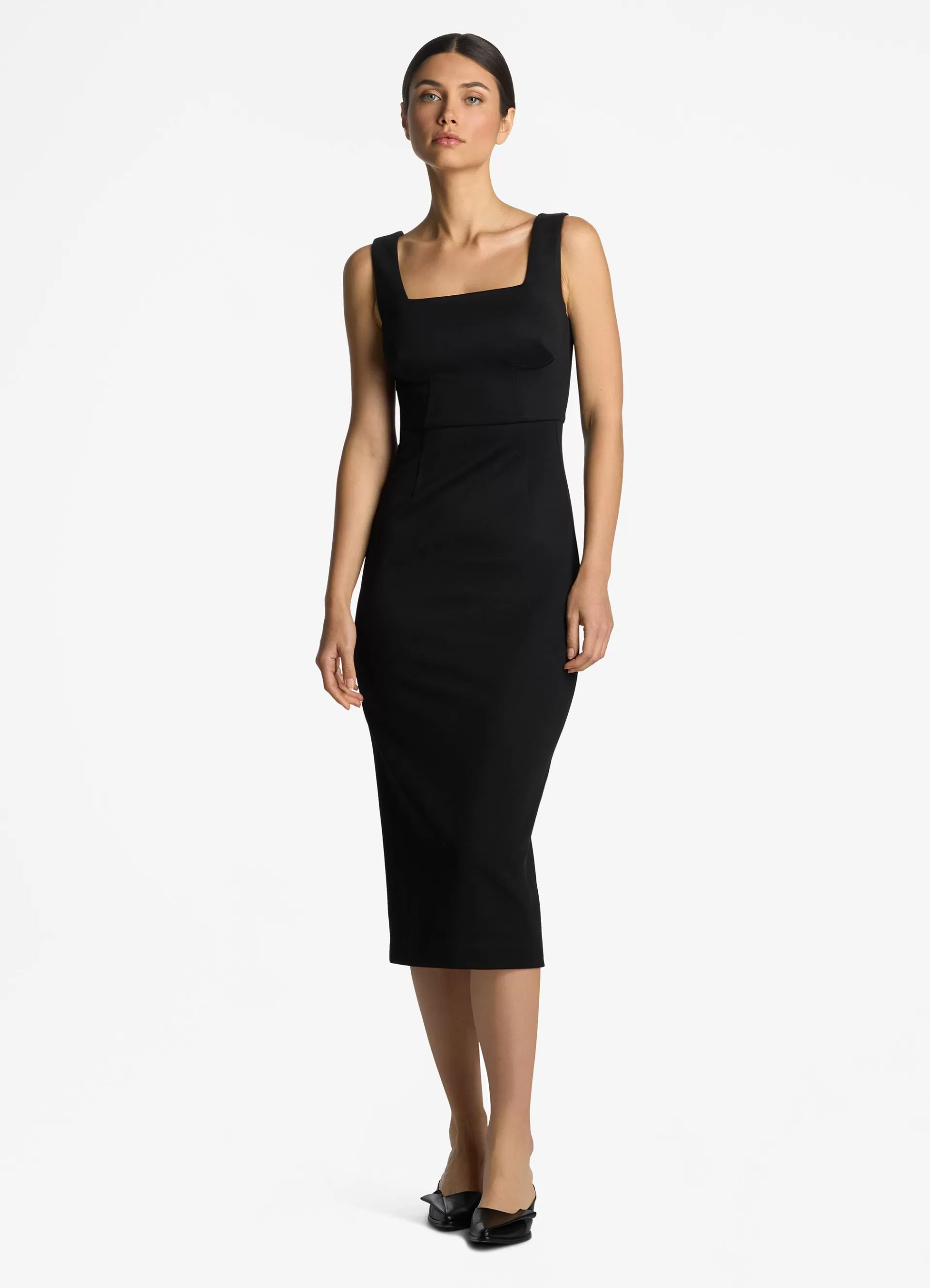 St. John Stretch Square Neck Dress | SUITS & SEPARATES | DRESSES