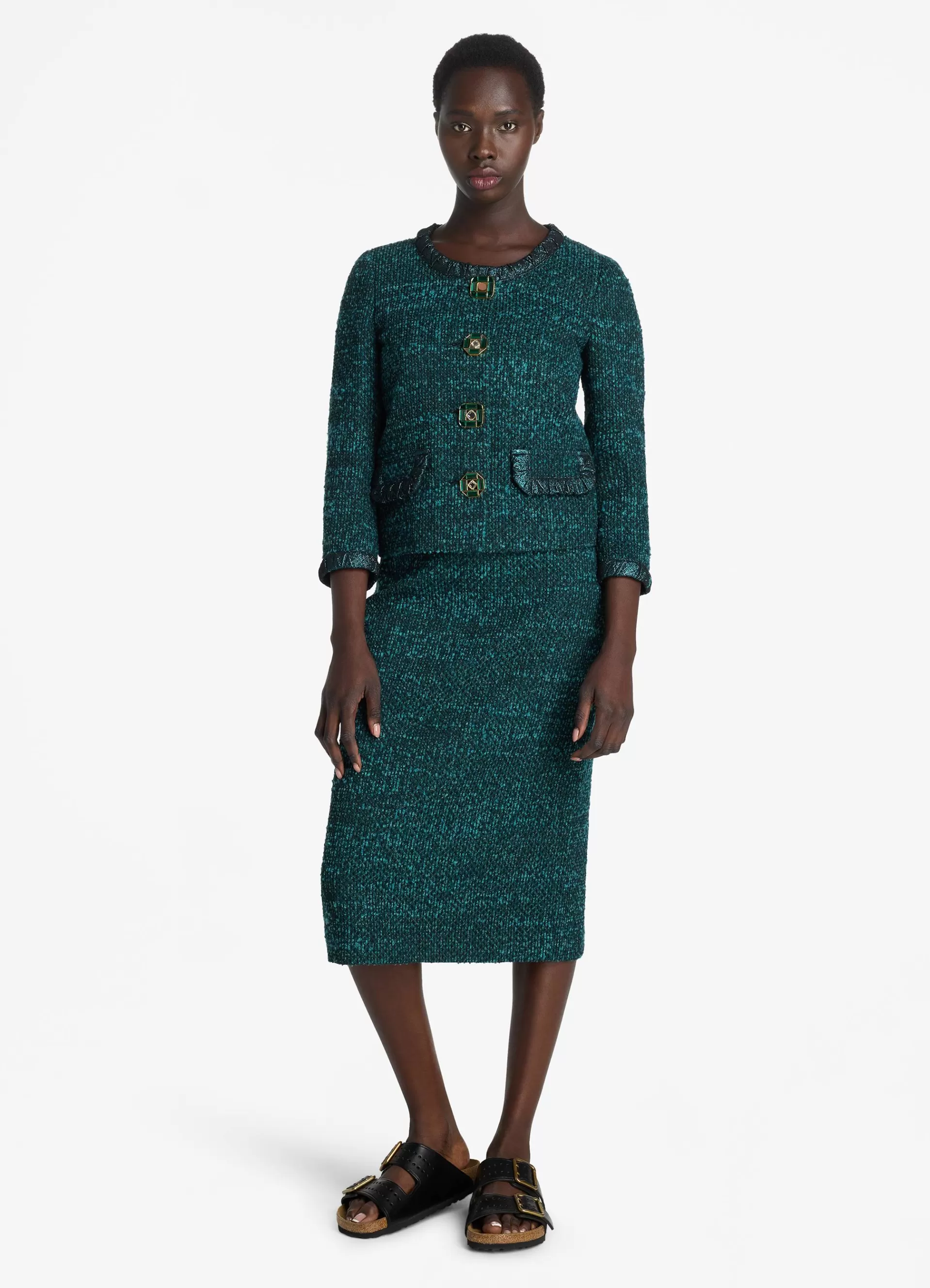 St. John Textured Slub Tweed Jacket | TWEED JACKETS | COORDINATING SETS