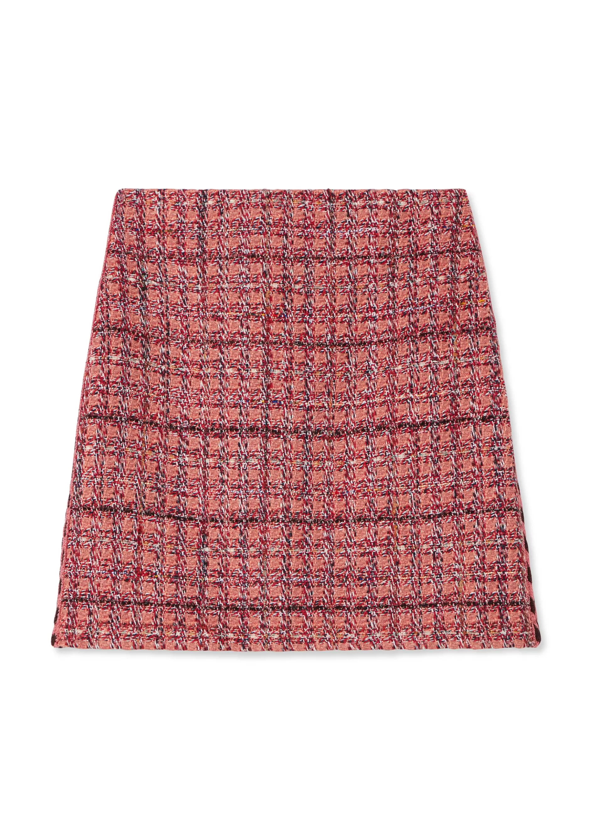 St. John Textured Slub Tweed Skirt | COORDINATING SETS | TRANSITIONAL CLOTHING