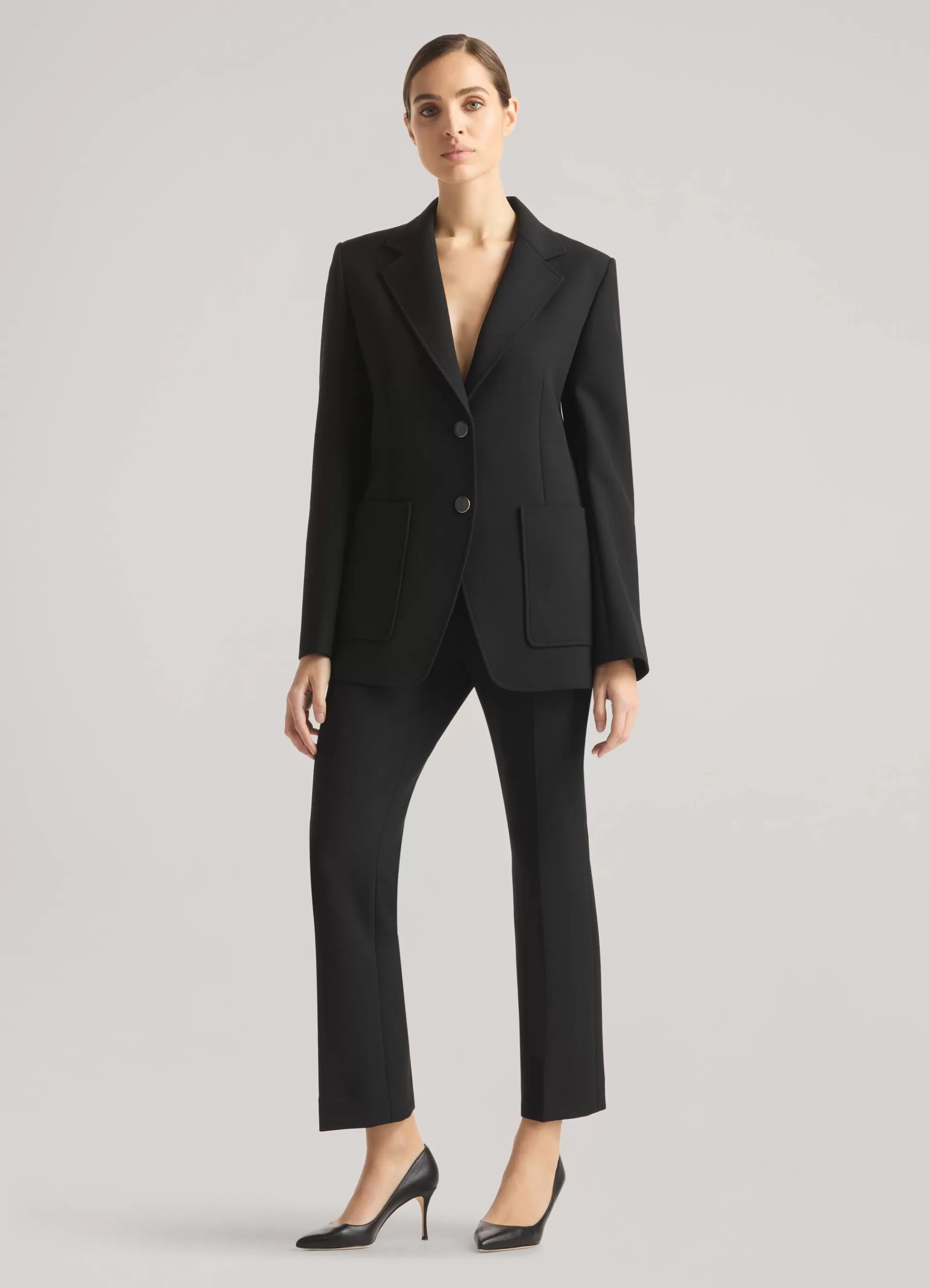 St. John The Boardroom Blazer in Stretch Crepe Suiting | SUITS & SEPARATES | JACKETS